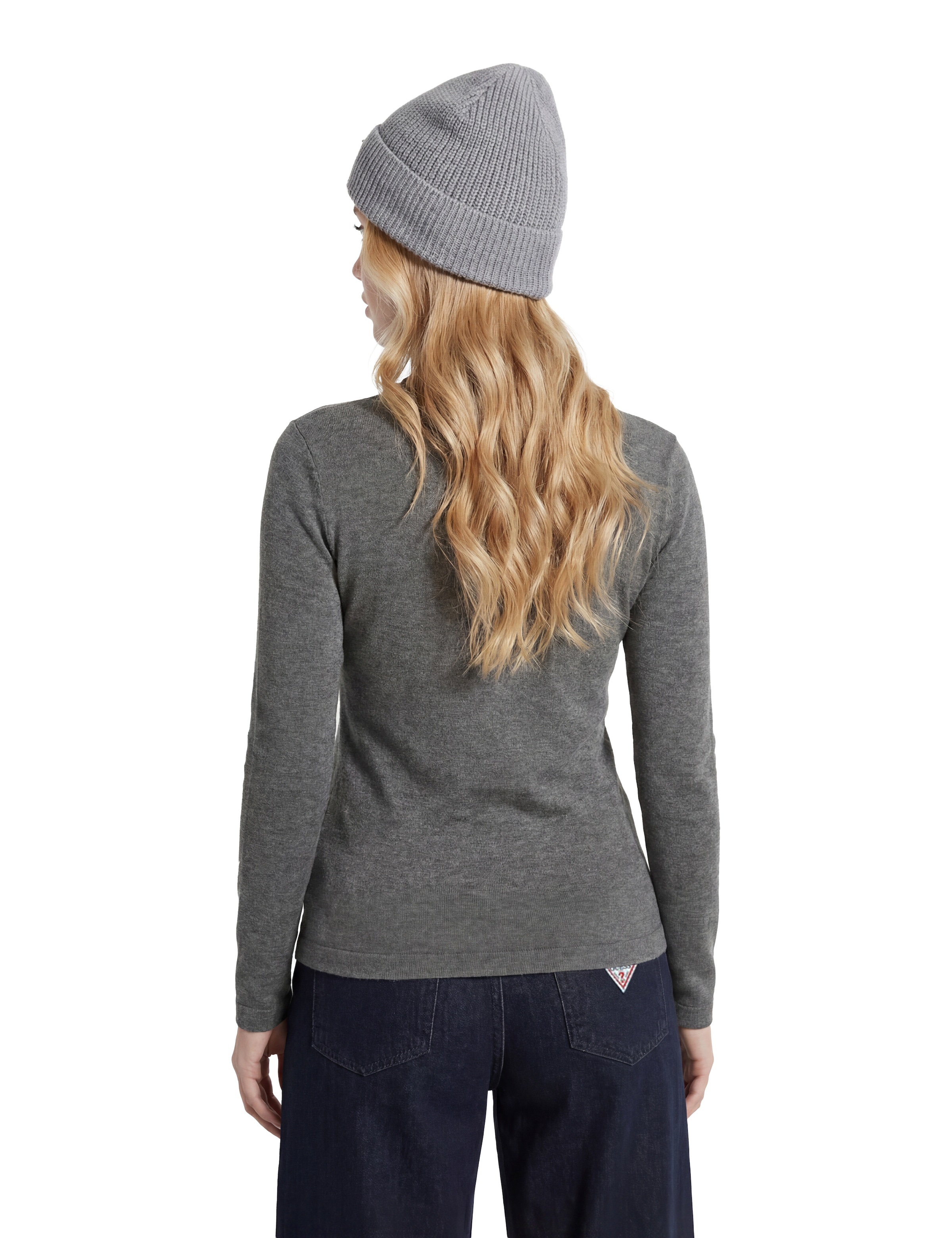 Guess Longsleeve »LS LICIA TURTLE NECK TOP« mit Rollkragen, Viskosemix