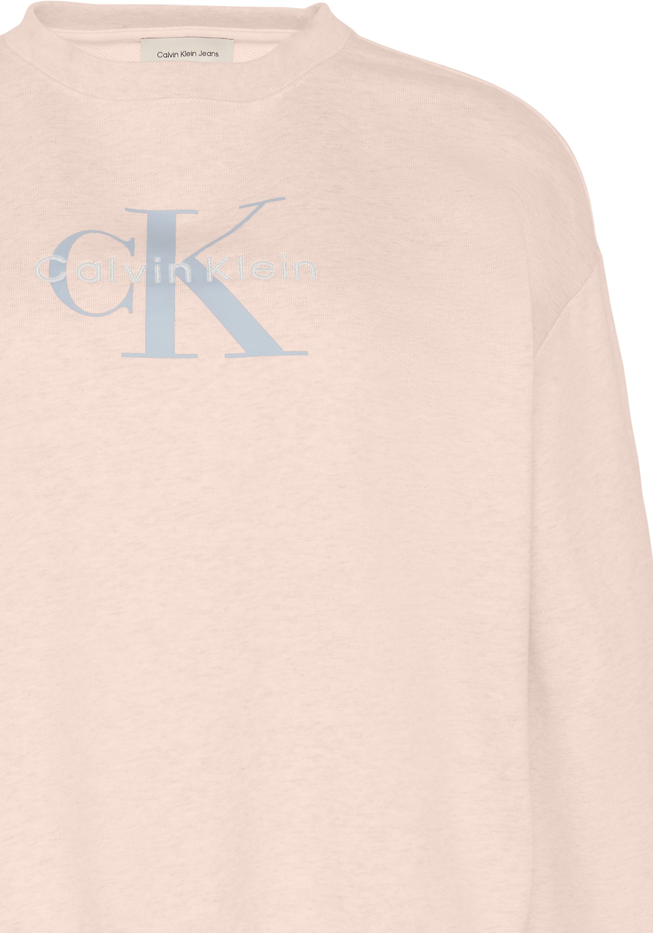 Calvin Klein Sweat-shirt »LS MONOLOGO FRENCH TERRY RLXD CR«, , inscription logo
