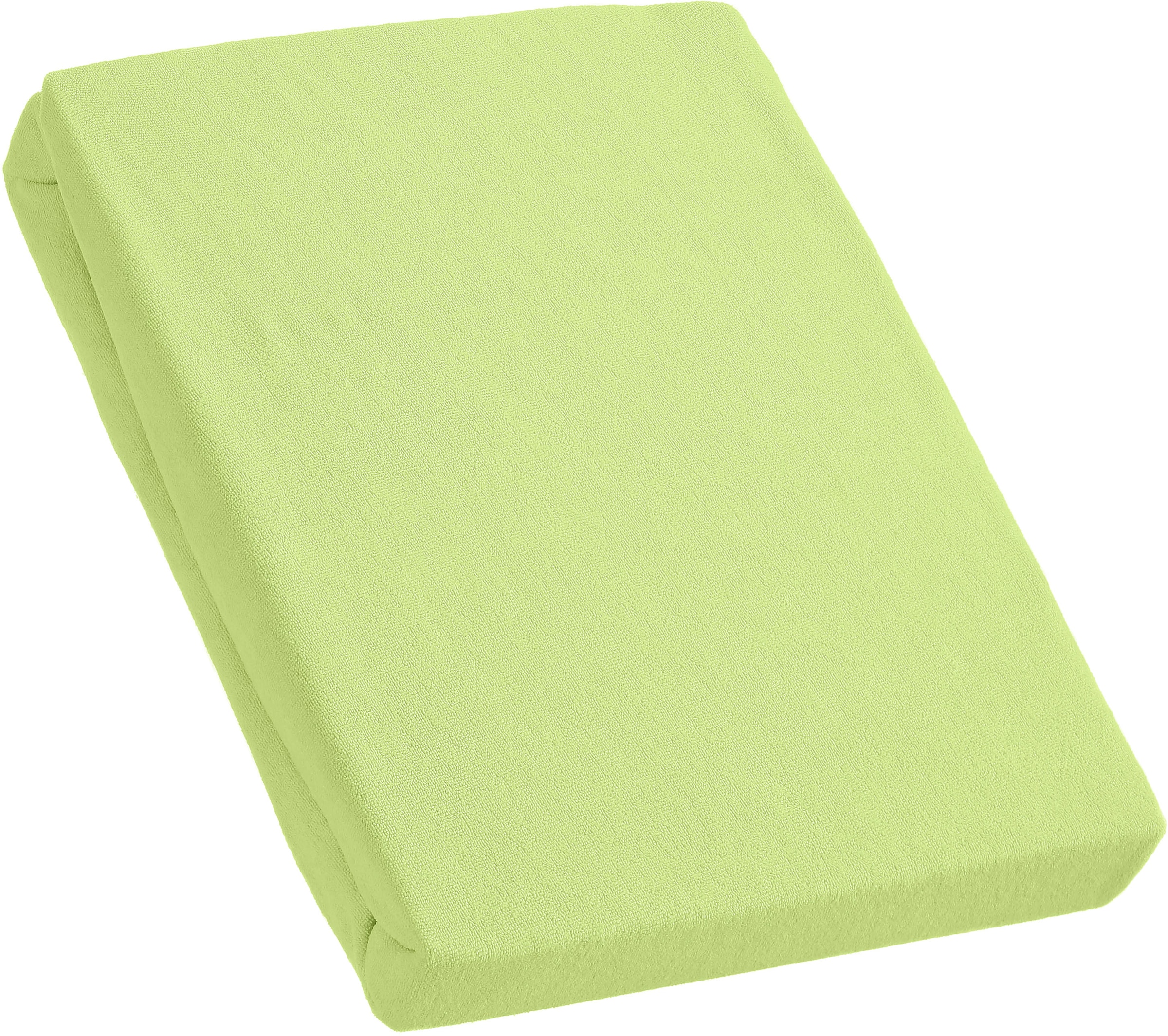 KUM Draps de lit »Frottee Spannbetttuch« jusqu’à env. 30 cm de hauteur de matelas, doux et moelleux