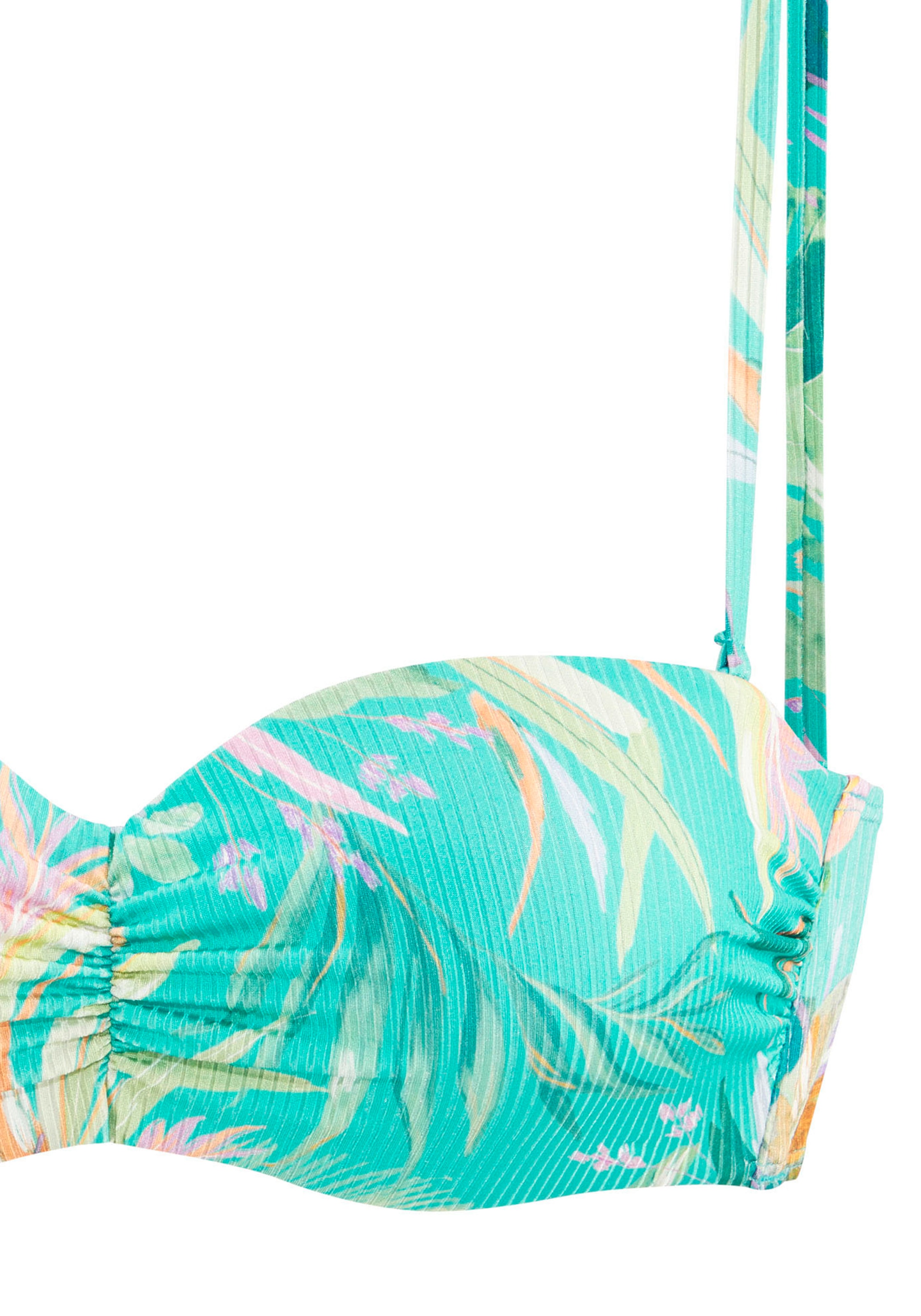 Venice Beach Top bikini bandeau à armatures »Sandra« in modischer, leicht glänzender Rippware