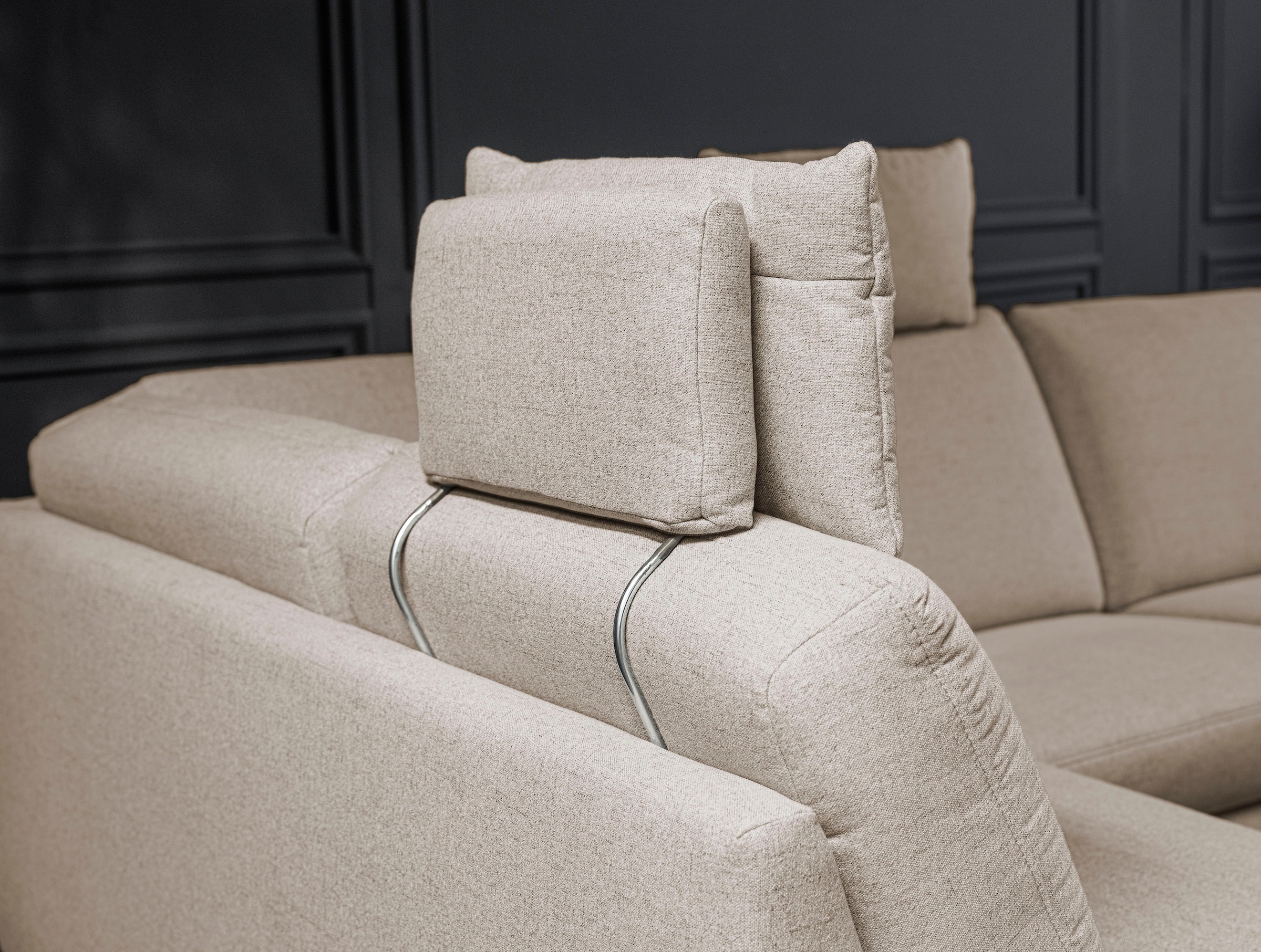 alina Canapé d'angle inkl. Kopfstützen, wahlweise mit Relaxfunktion, Breite: 267 cm