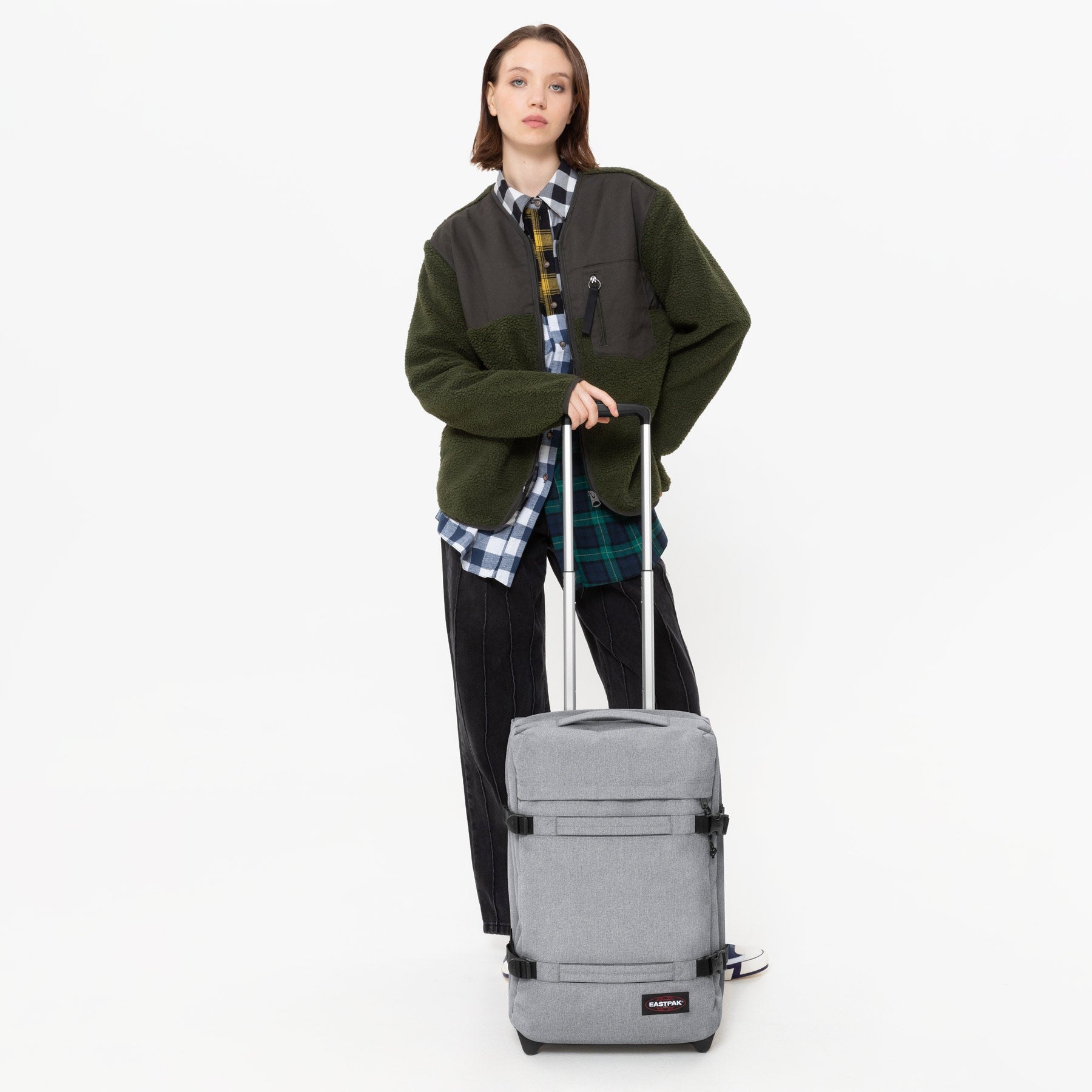 Eastpak Trolley à bagages souples »TRANSIT'R S« 42 litre 2 Rollen Handgepäck-Koffer Reisegepäck Reisekoffer mit TSA Schloss Reisetasche