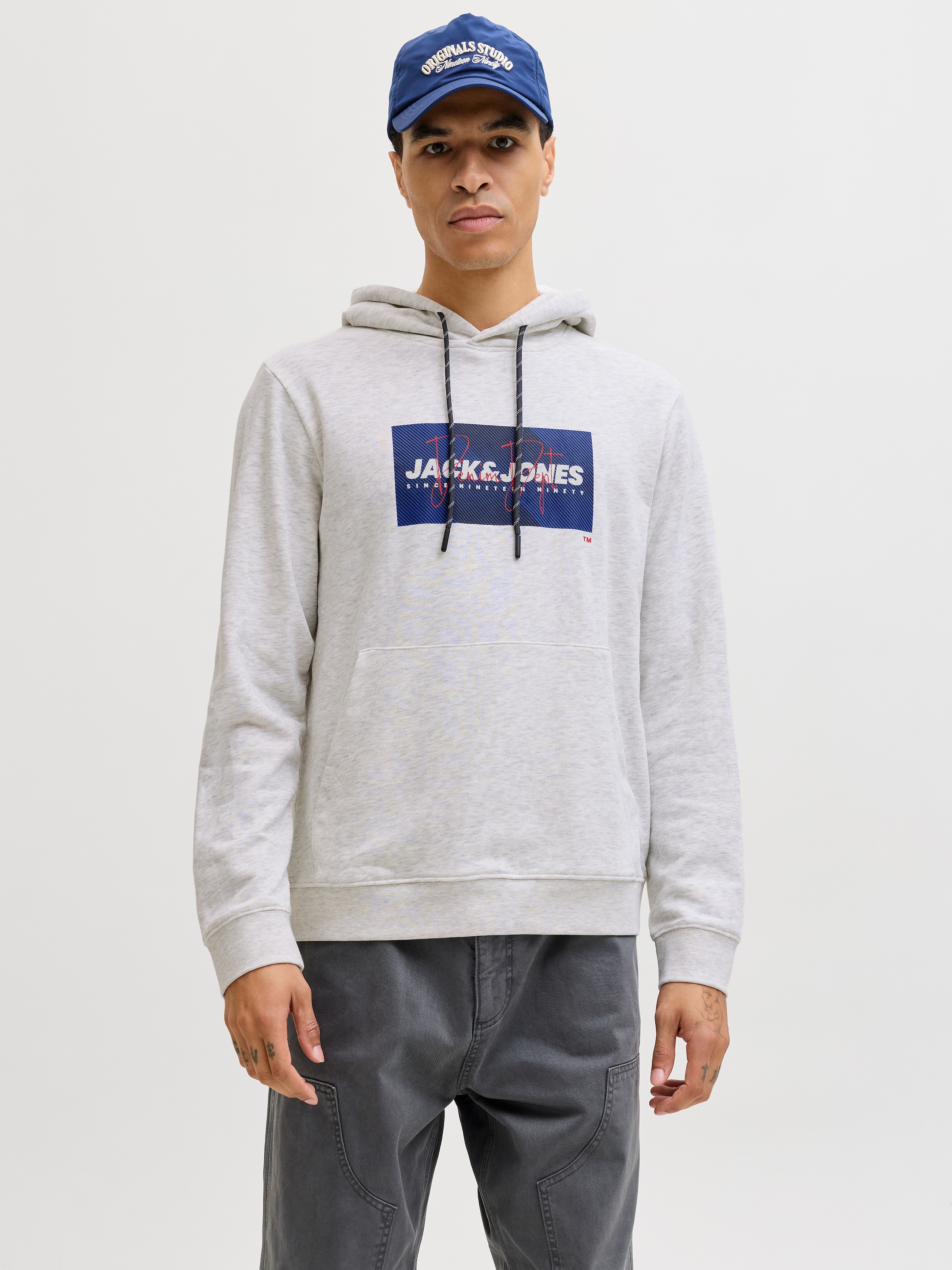 Jack & Jones Kapuzensweatshirt »JJCOLE PRINT SWEAT HOOD UNB«
