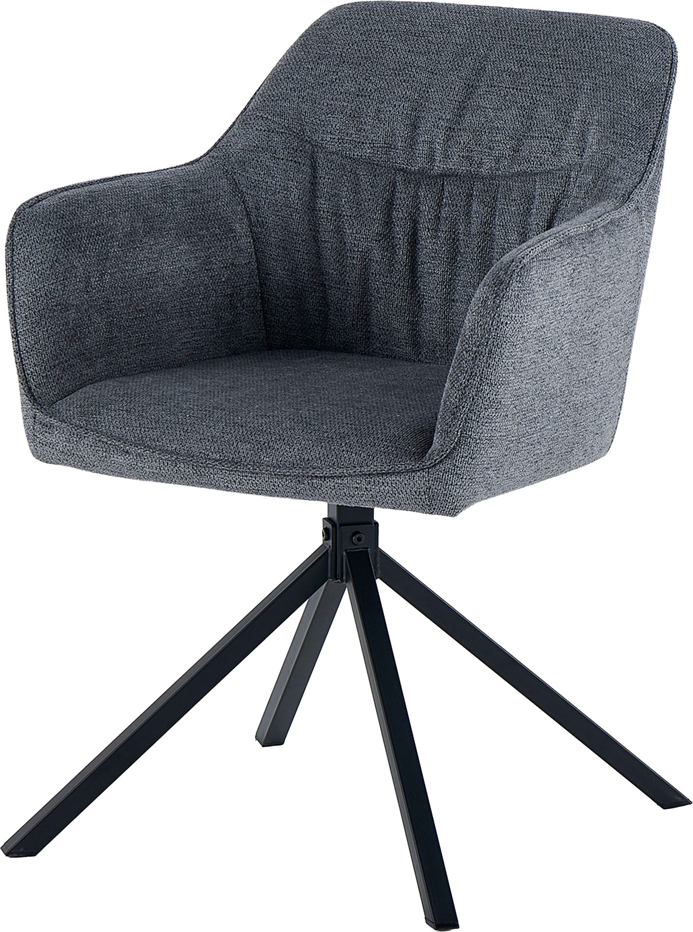 GOODproduct Esszimmerstuhl »Turin« (Set) 2 Stk.moderner Stuhl, 360 Grad drehbar, mit hochwertigem Strukturstoff