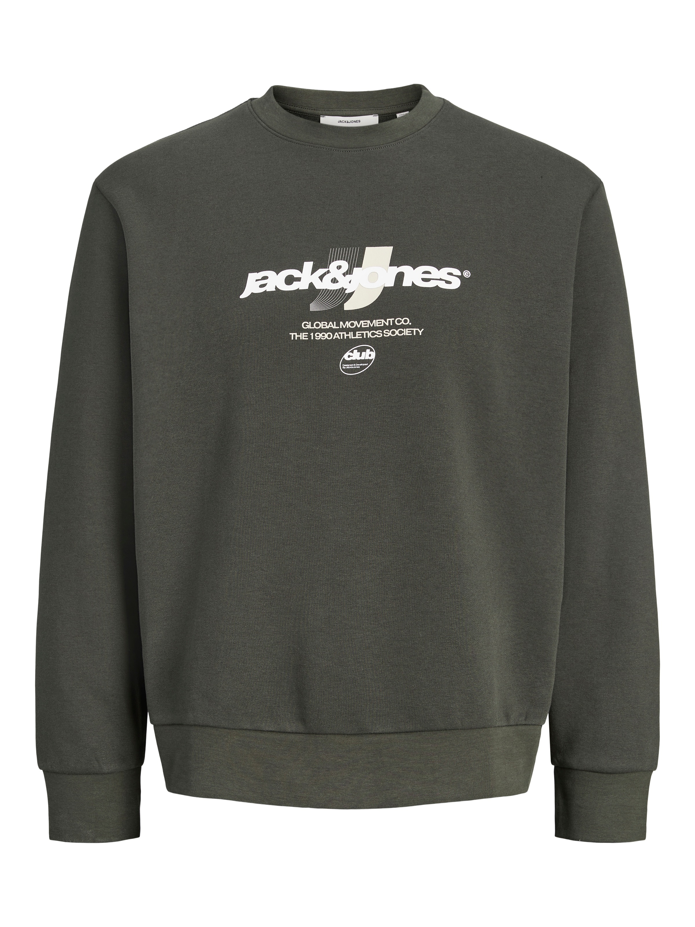Jack & Jones »JCOCLUB BRANDING SWEAT CREW NECK«, Baumwollmischung, regular fit
