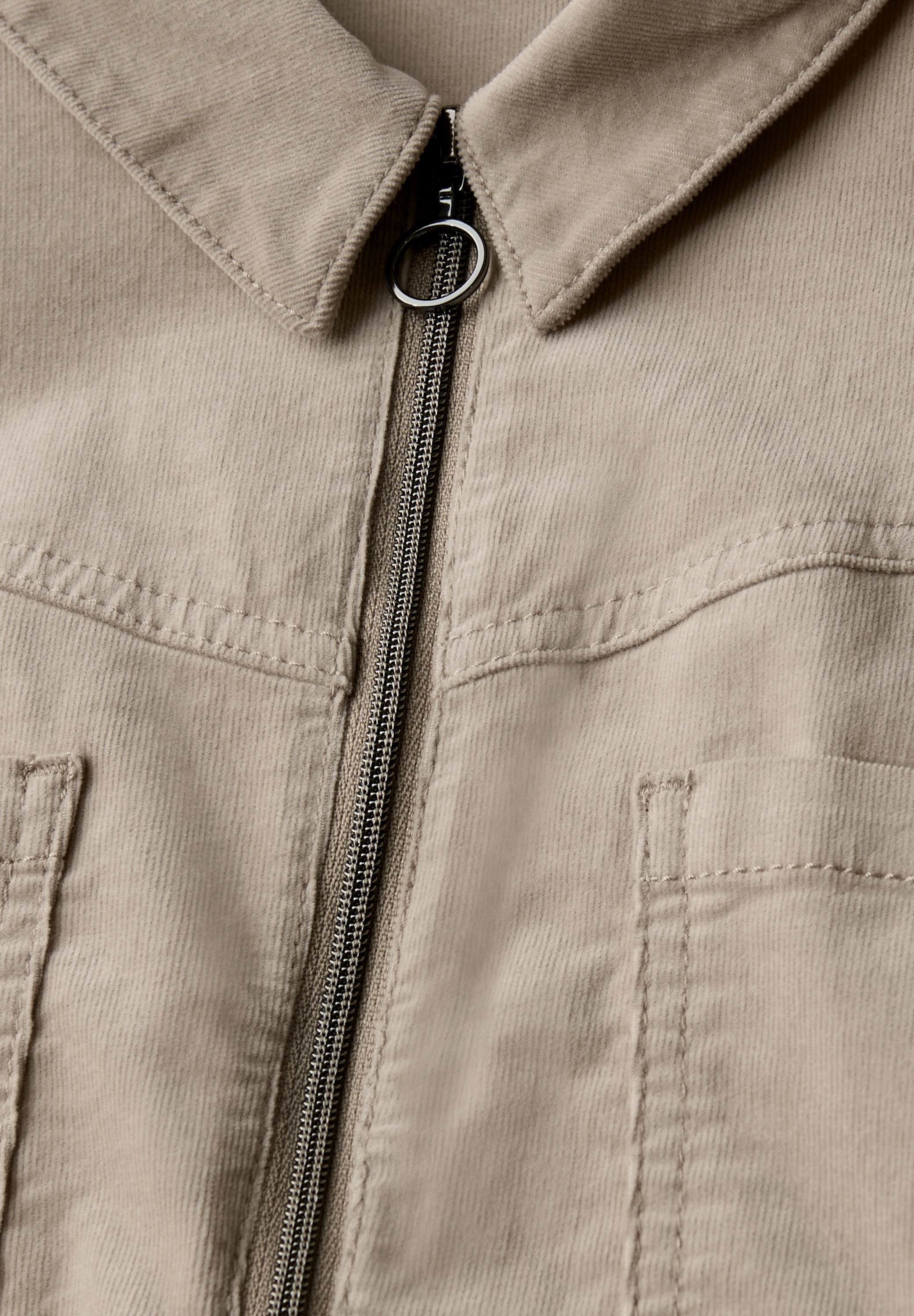 STREET ONE Cordkleid Brusttaschen mit Zipper