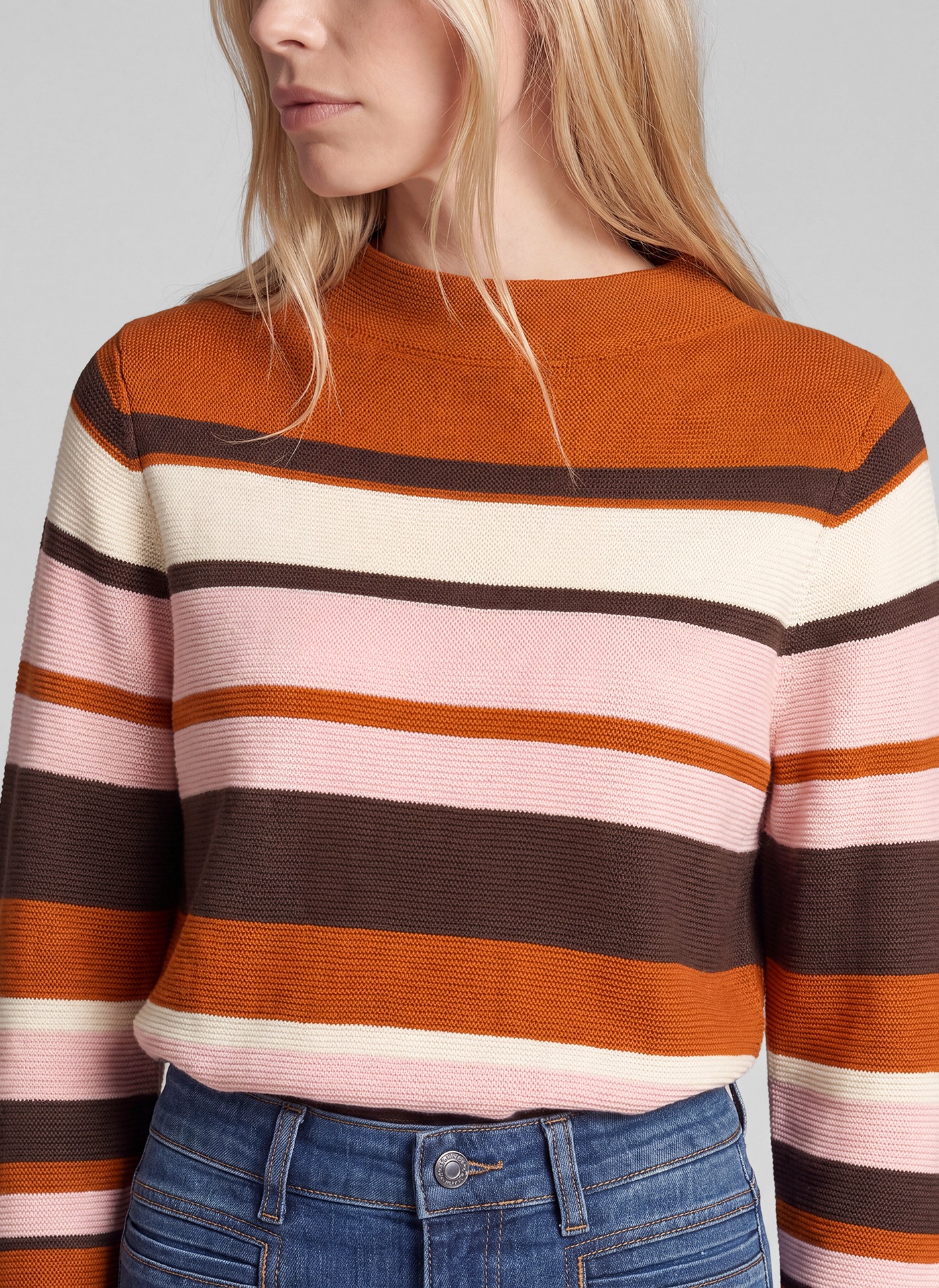 Rabe Pull en tricot im Streifen-Design