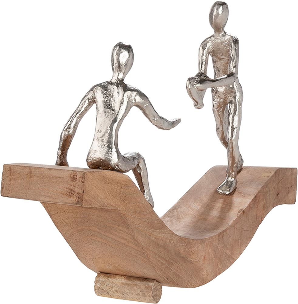 GILDE Skulptur »Skulptur Catch my heart naturfarben« Liebe Romantik Paar Zuneigung Emotion Verbundenheit