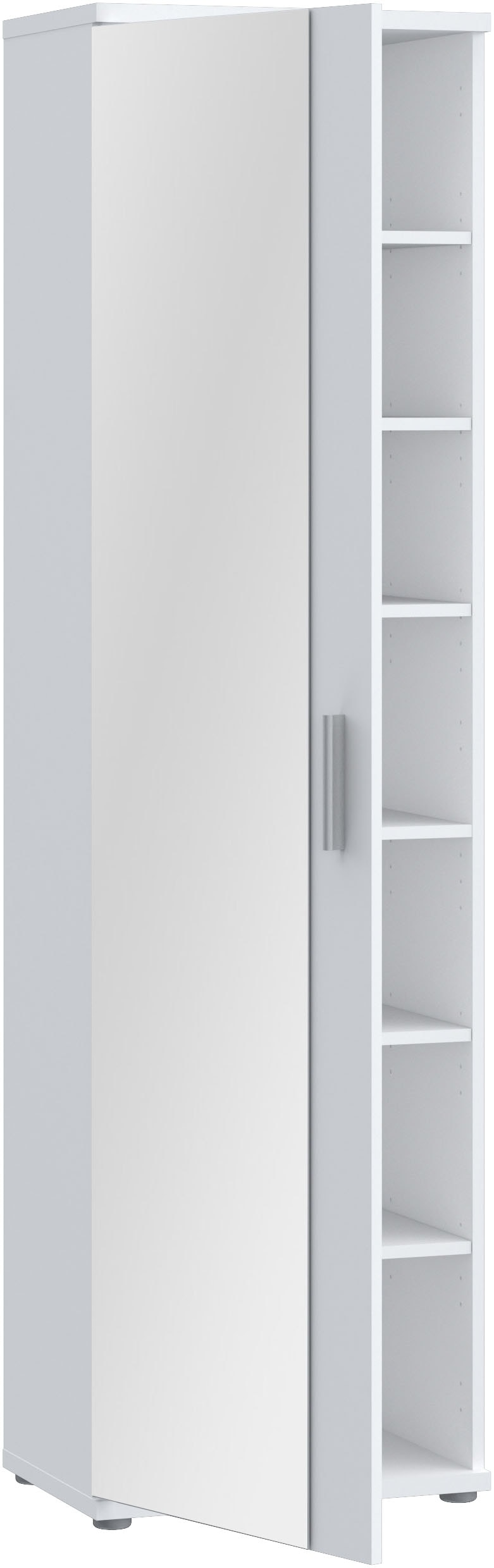 FORTE Armoire à chaussures »Mehrzweckschrank, Stauraum, viele Einlegeböden« L/H/P 50,2/179,1/34,8, miroir