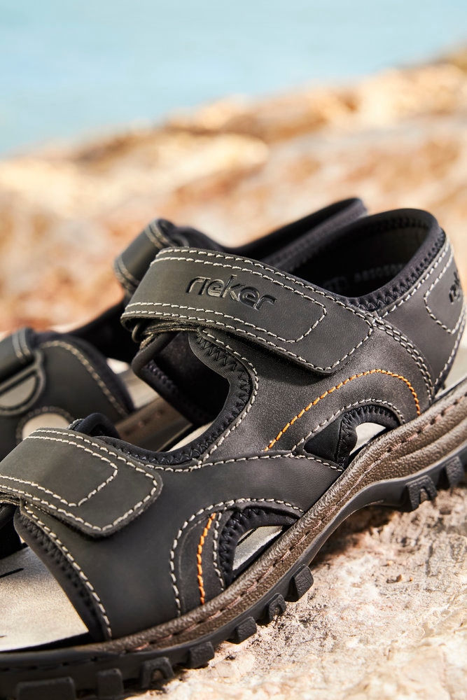 Rieker Sandale de trekking  , Sommerschuh, Outdoorsandale, Freizeitsandale, mit Profilsohle