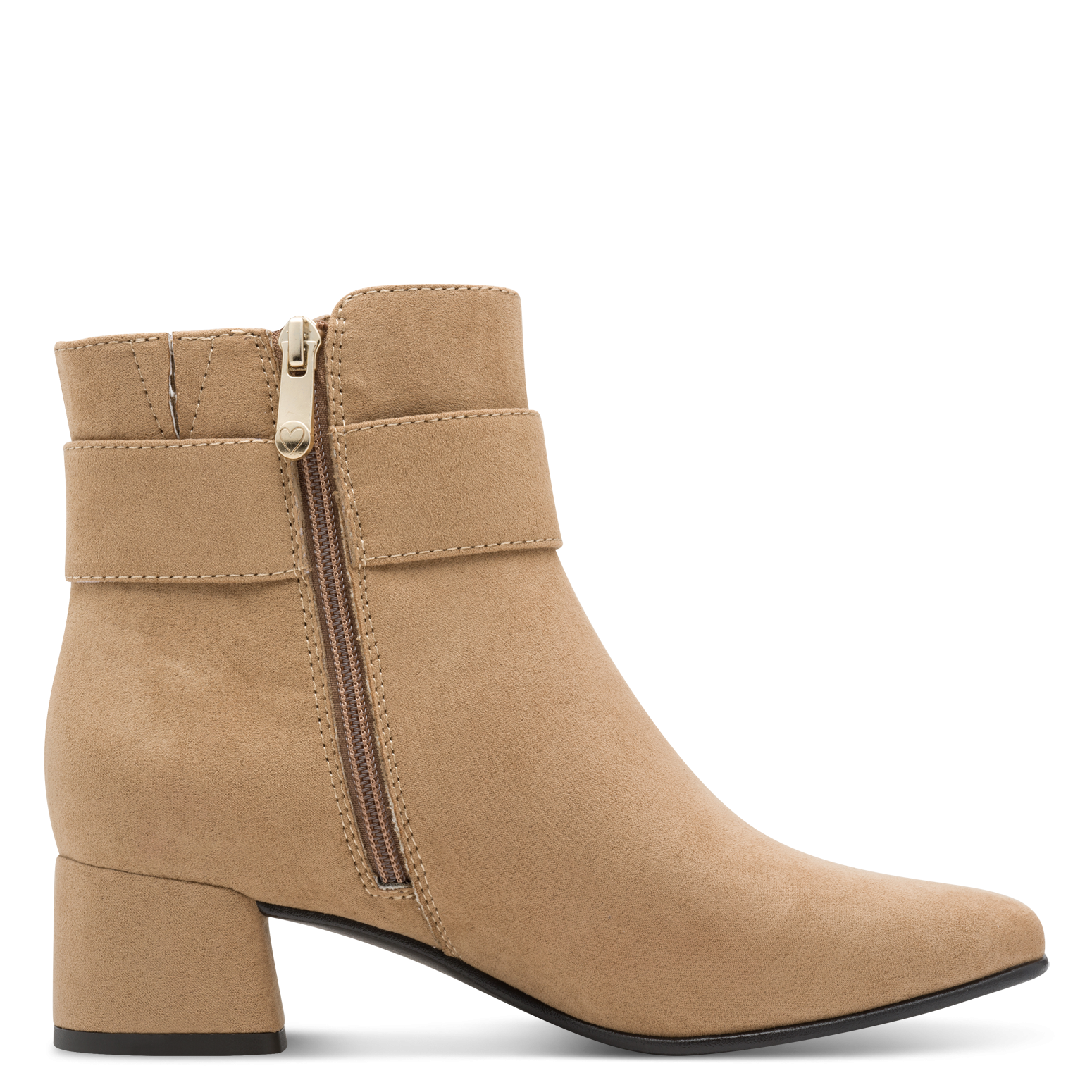 MARCO TOZZI Bottines  talon bloc, chaussure de soirée, chaussure de fête avec boucle décorative