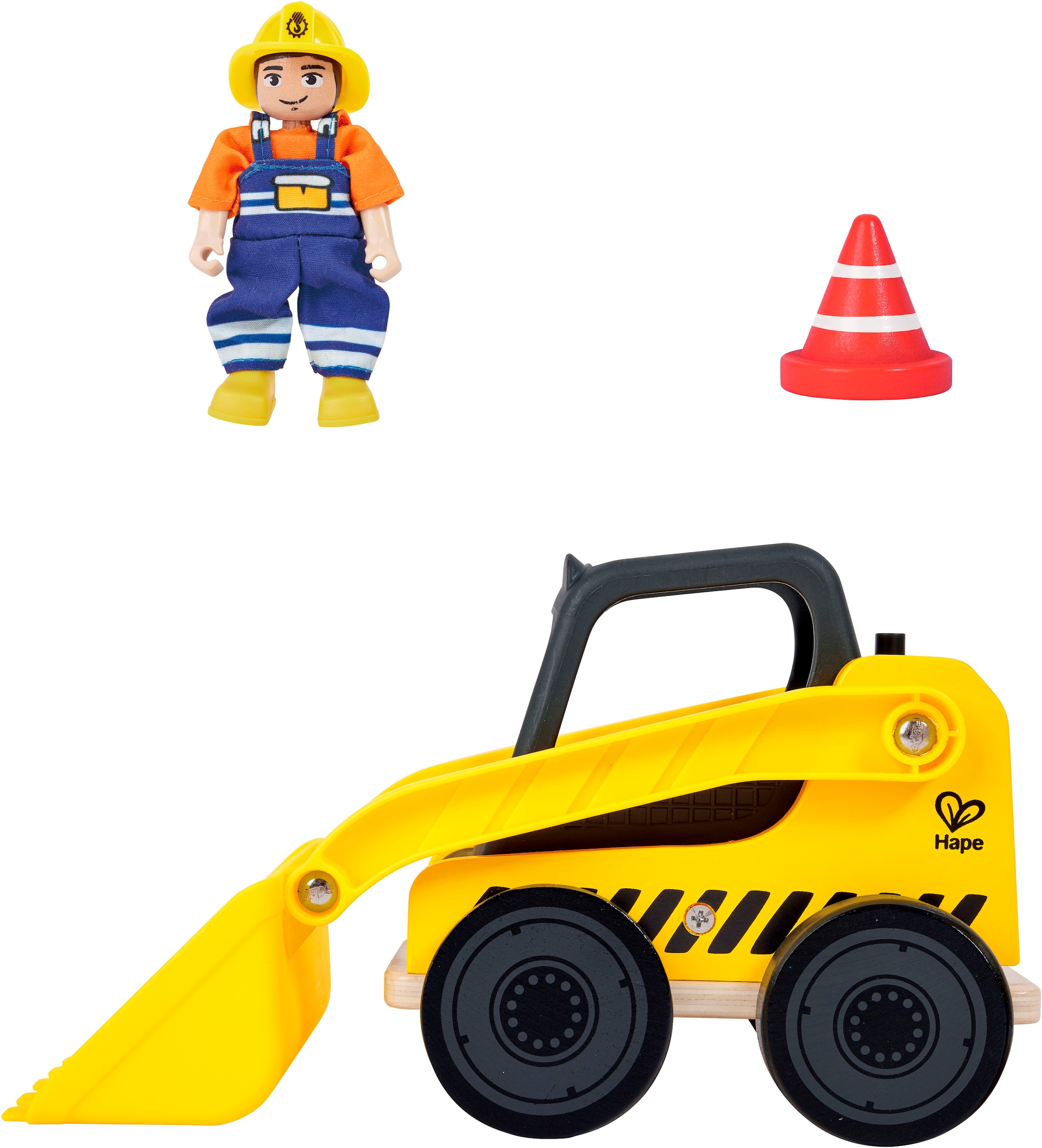 Hape Jouet chargeur à roues »Frontlader«