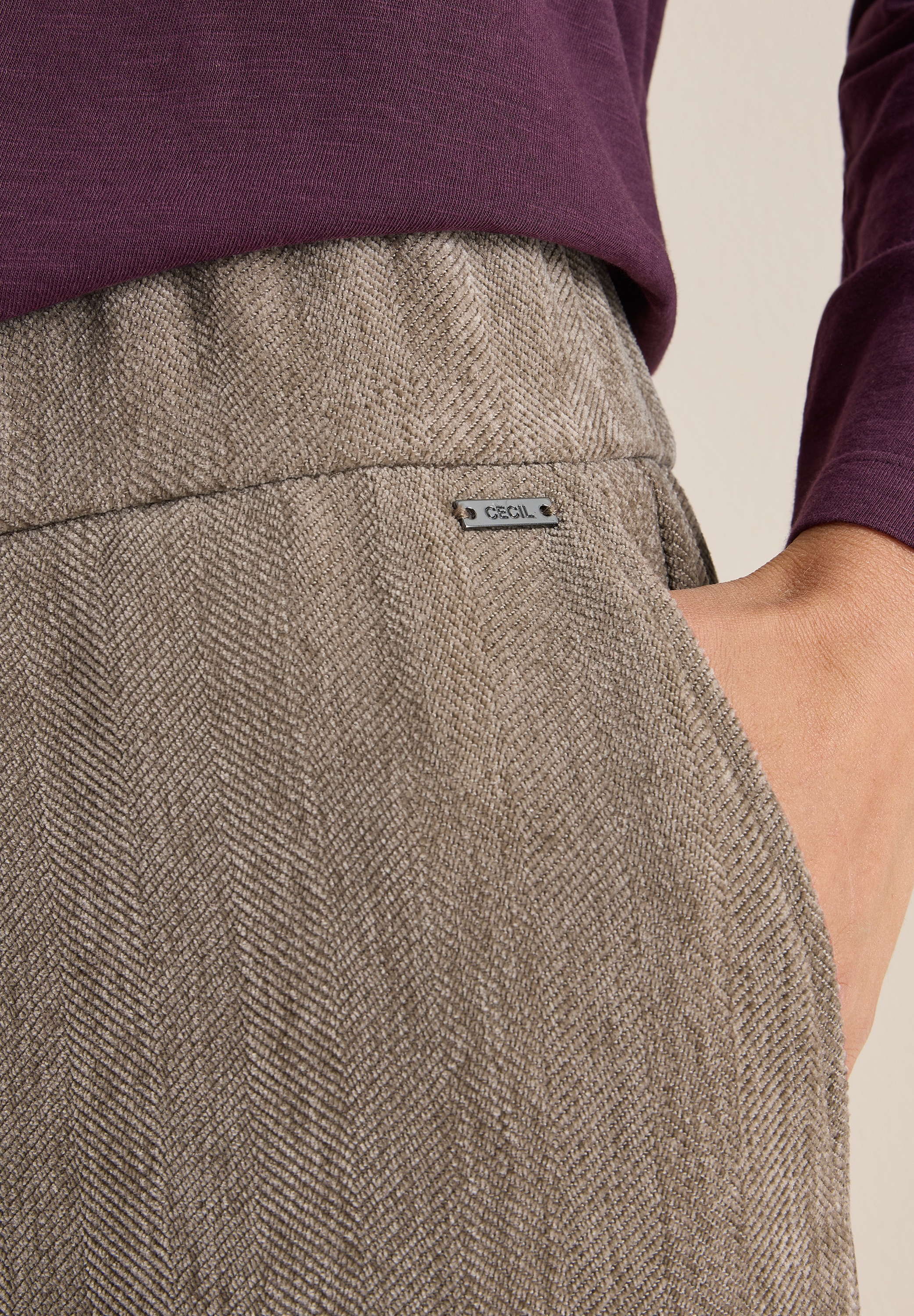 Cecil Pantalon en tissu »Style Neele«  mit elastischem Bund