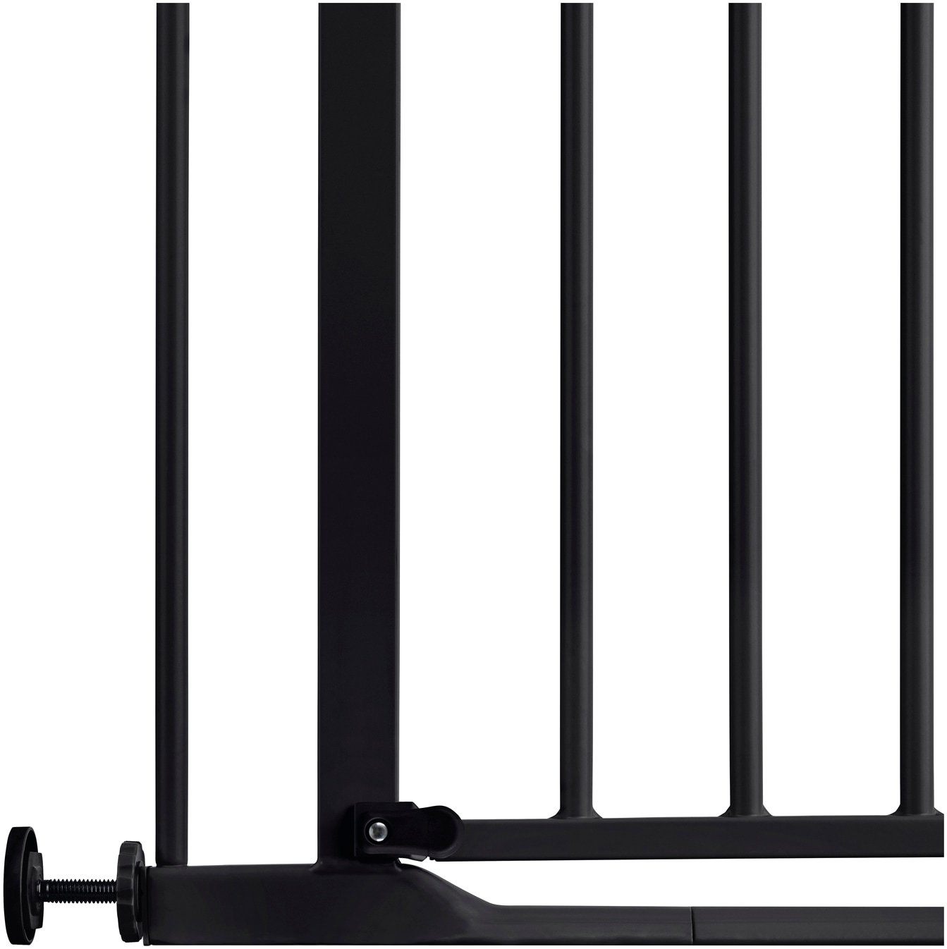 Hauck Türschutzgitter »Clear Step 2, Black« auch als Treppenschutzgitter verwendbar; 75-80 cm, flacher Durchgang