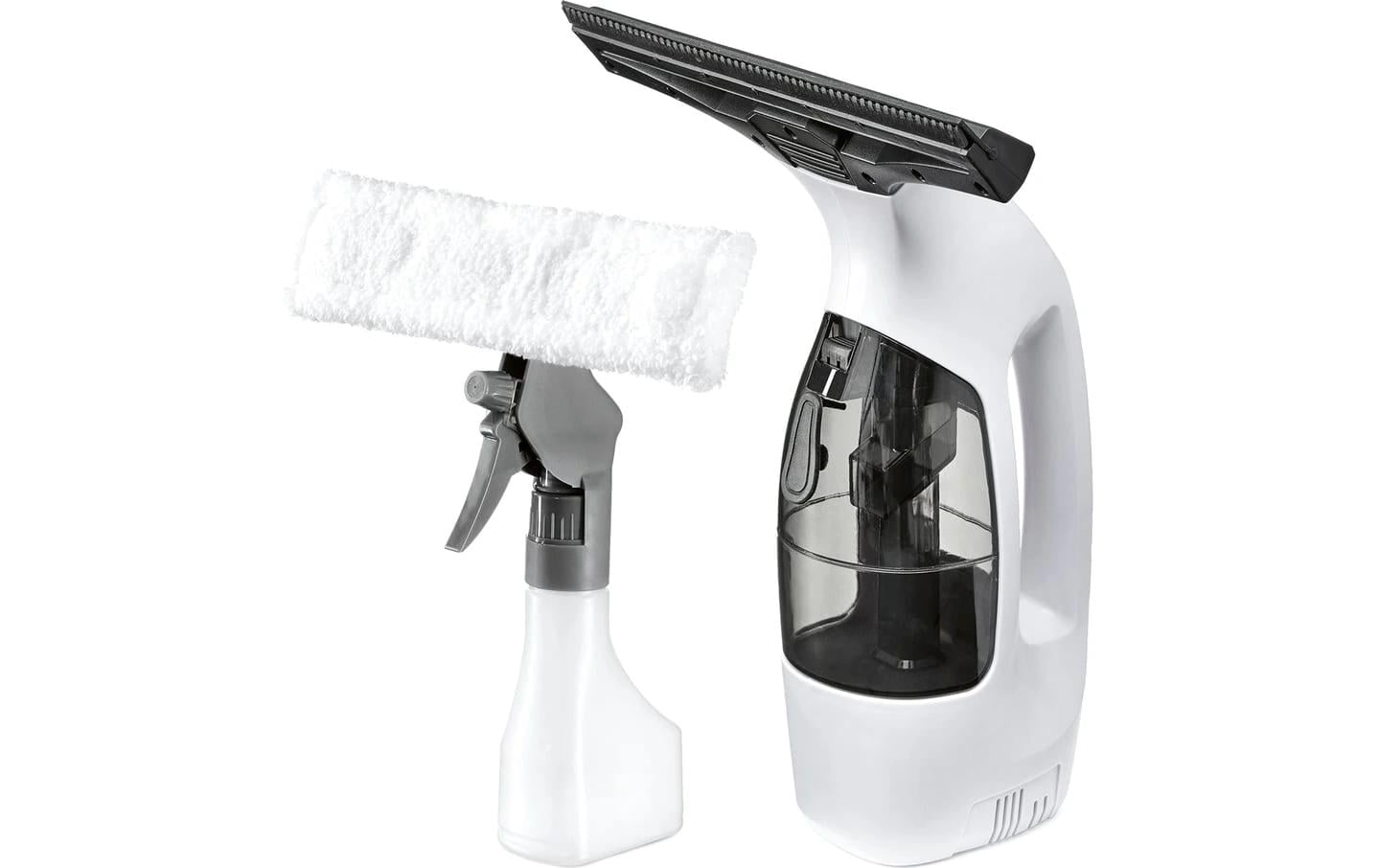Lumaland Aspirateur de vitres sans fil »CLEANmaxx 3,7 V« nettoyeur de vitres sans fil avec fonction d’aspiration