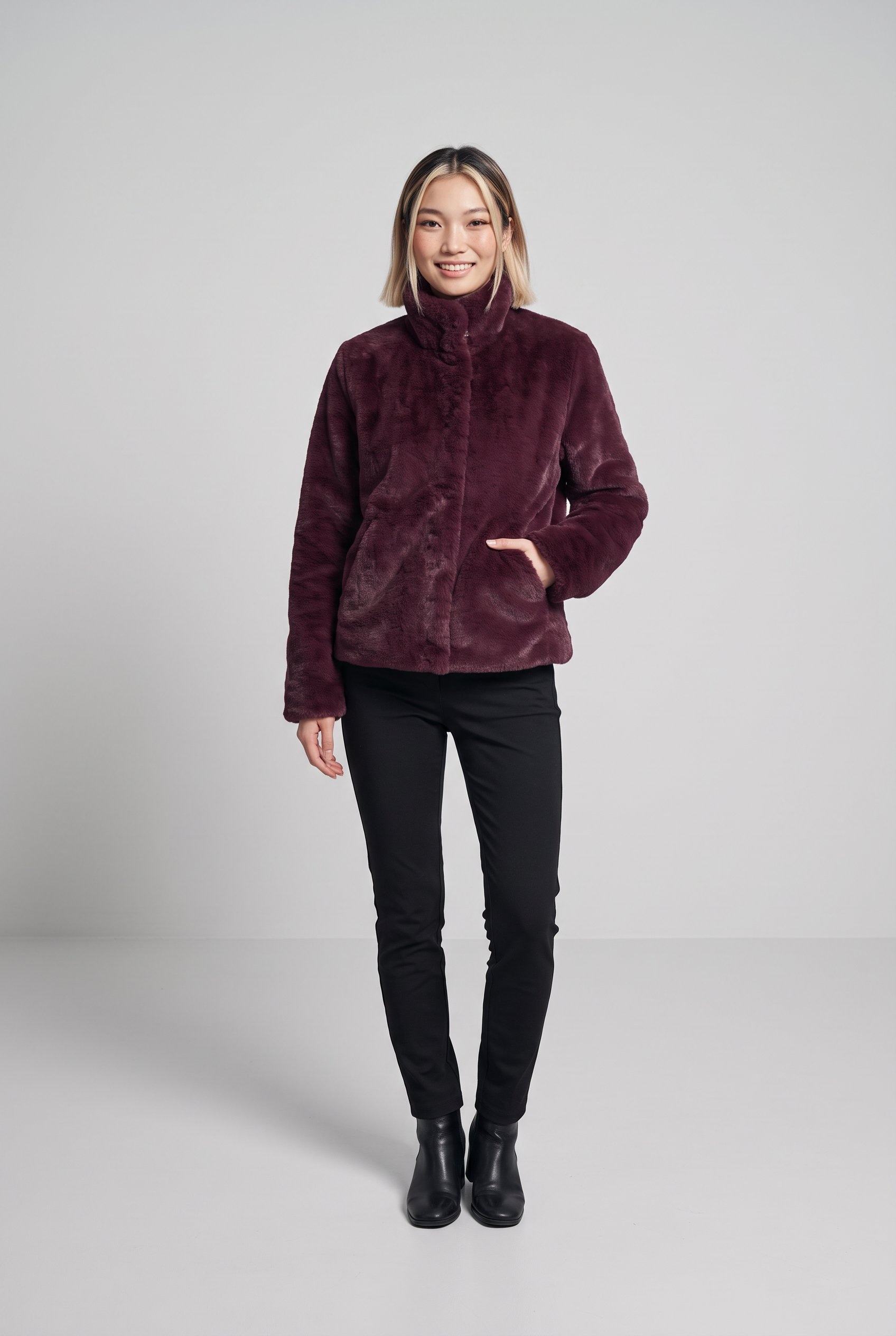 ONLY Fellimitatjacke »ONLNEWVIDA LIFE FAUX FUR JACKET OTW CC« ohne Kapuze Kunstfaser,