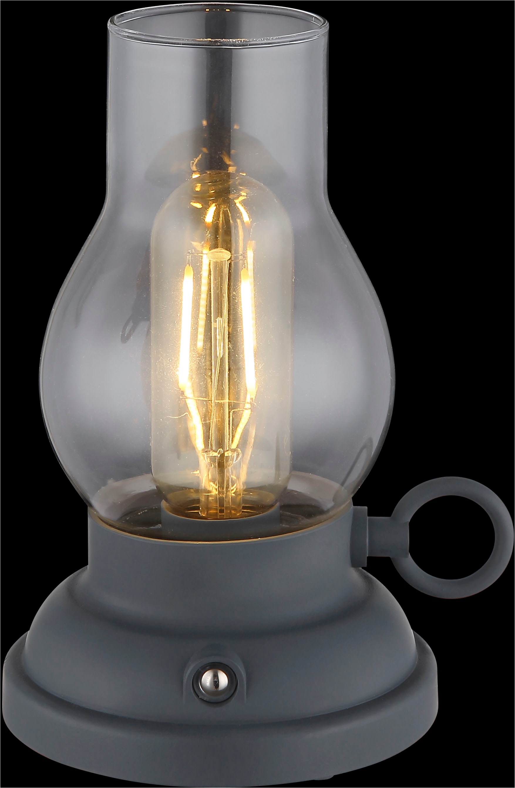 GLOBO LIGHTING LED Tischleuchte »PETRO« LED-Modul 1 Stk. Warmweiss Akkutischleuchte, mobile Leuchte, Petroleumlampen-Design