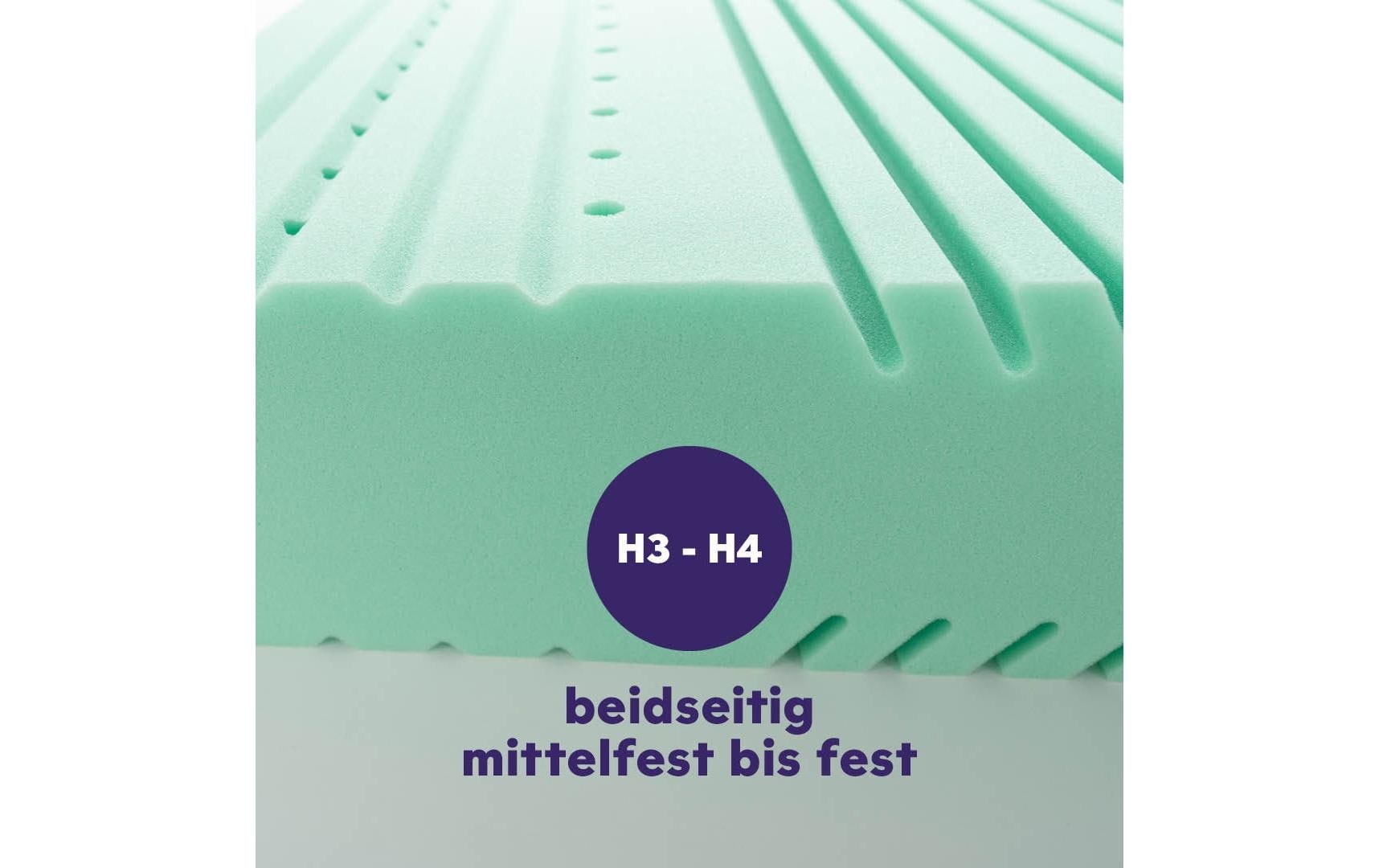 Träumeland Matelas en mousse froide »Graz, Naturfaser« 20 cm hoch 1 cuis tlg. Kaltschaummatratze mit 7-Zonen-Komfortschnitt