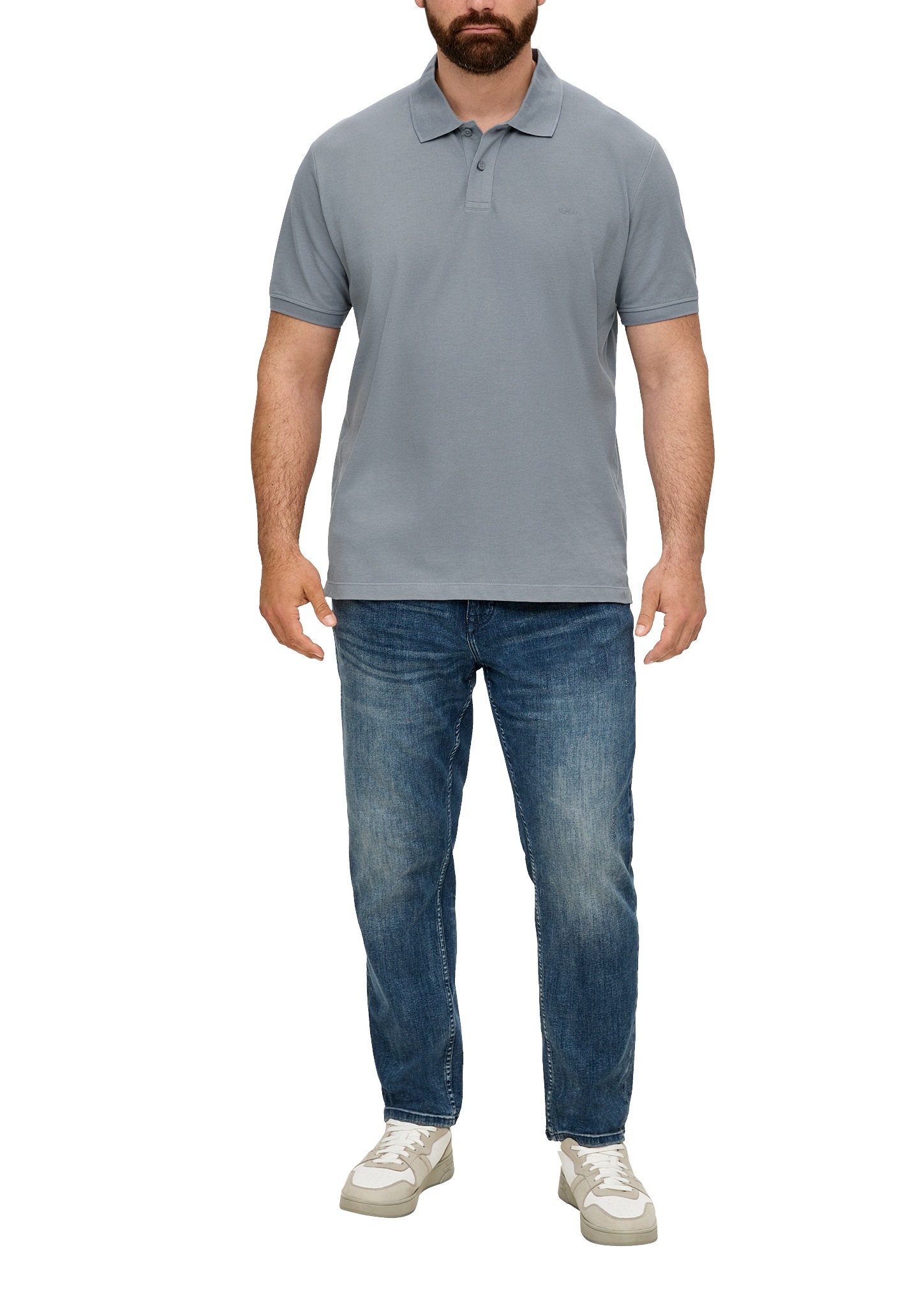 s.Oliver Men Big Sizes Polo Kurzarm-Polo aus Baumwolle - Grosse Grössen