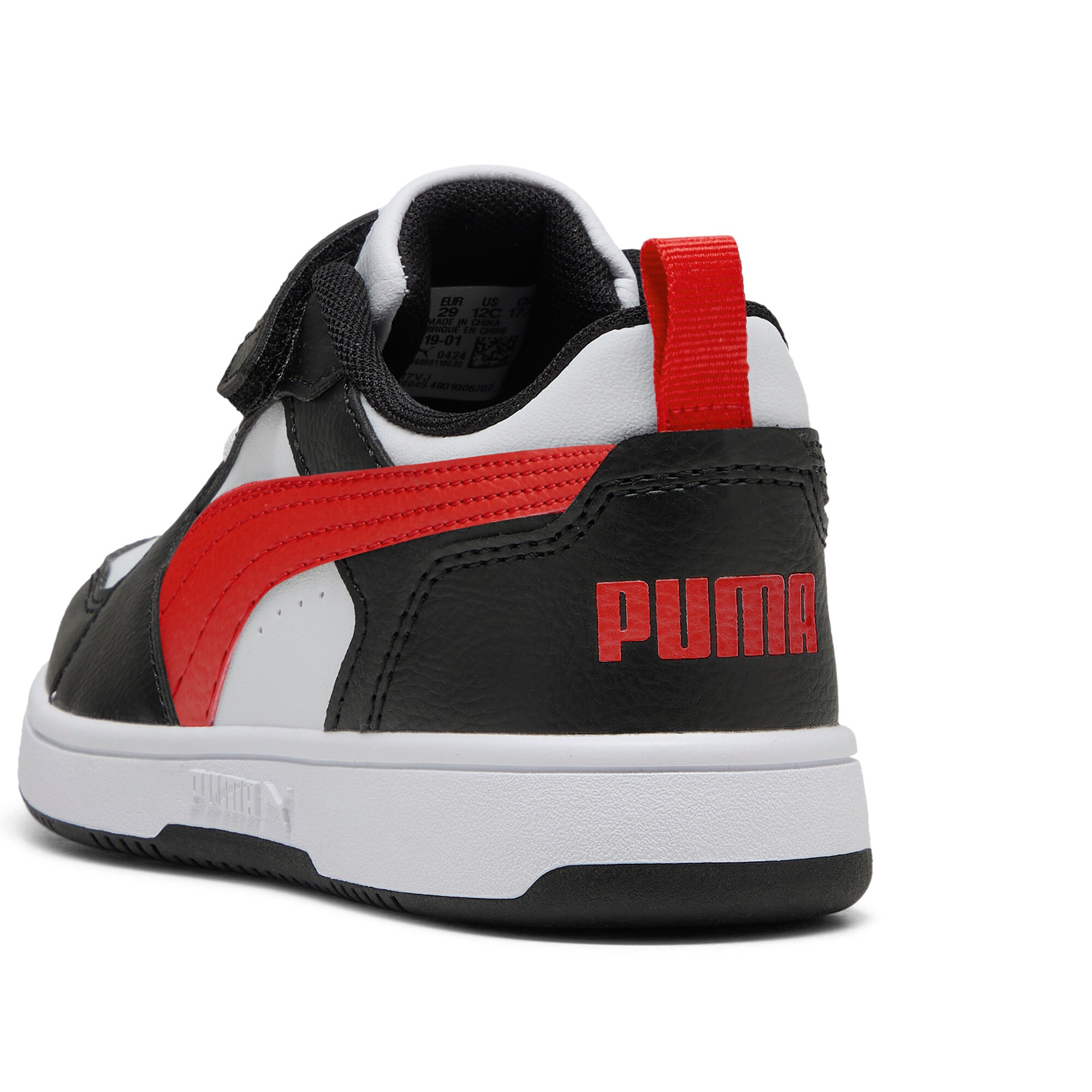 PUMA Sneaker »REBOUND V6 LO AC+ PS«  knöchelhoher Schnitt, mit Klettverschluss, mit Gummilaufsohle