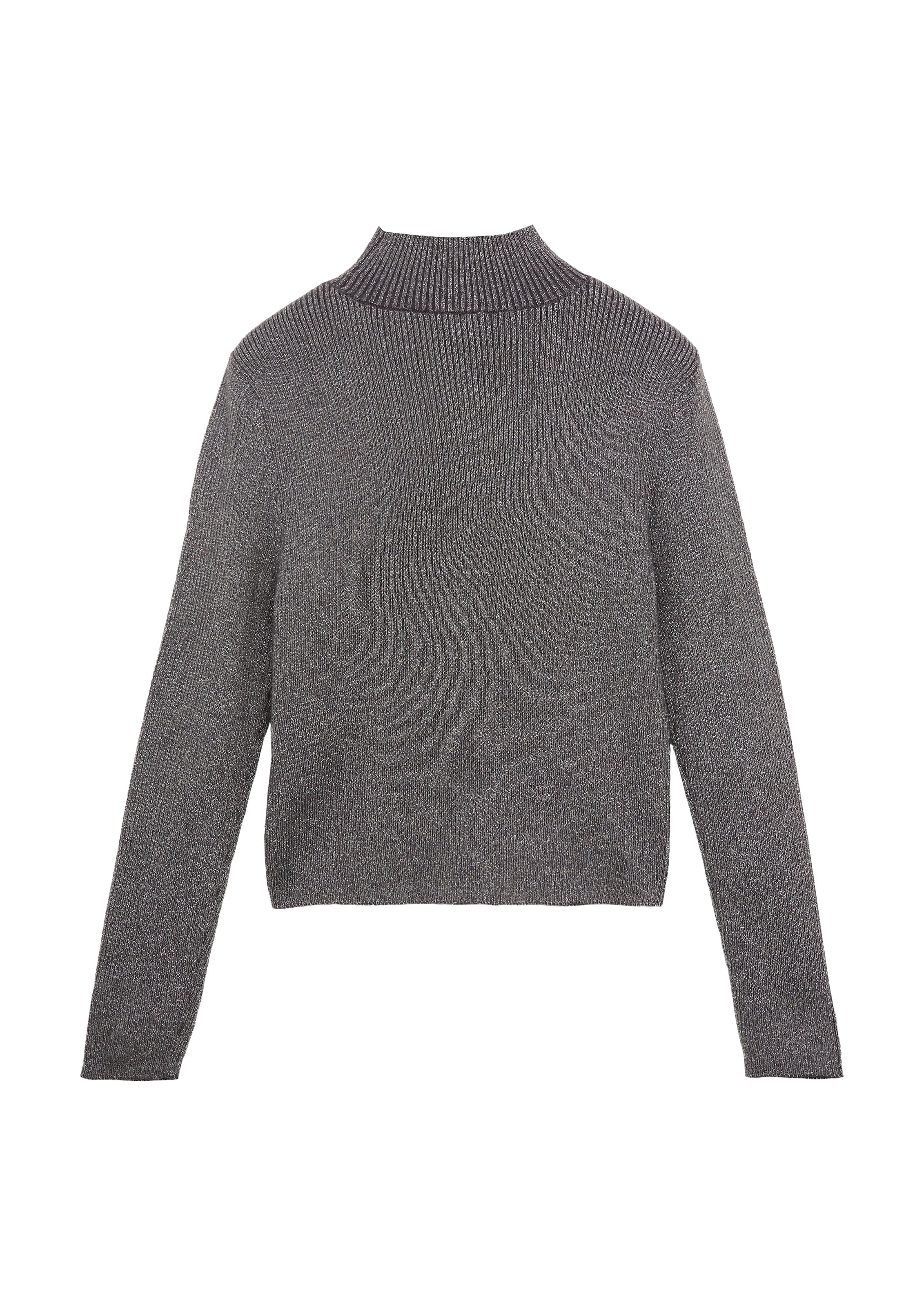 s.Oliver Junior Pull à col roulé avec fibres métallisées