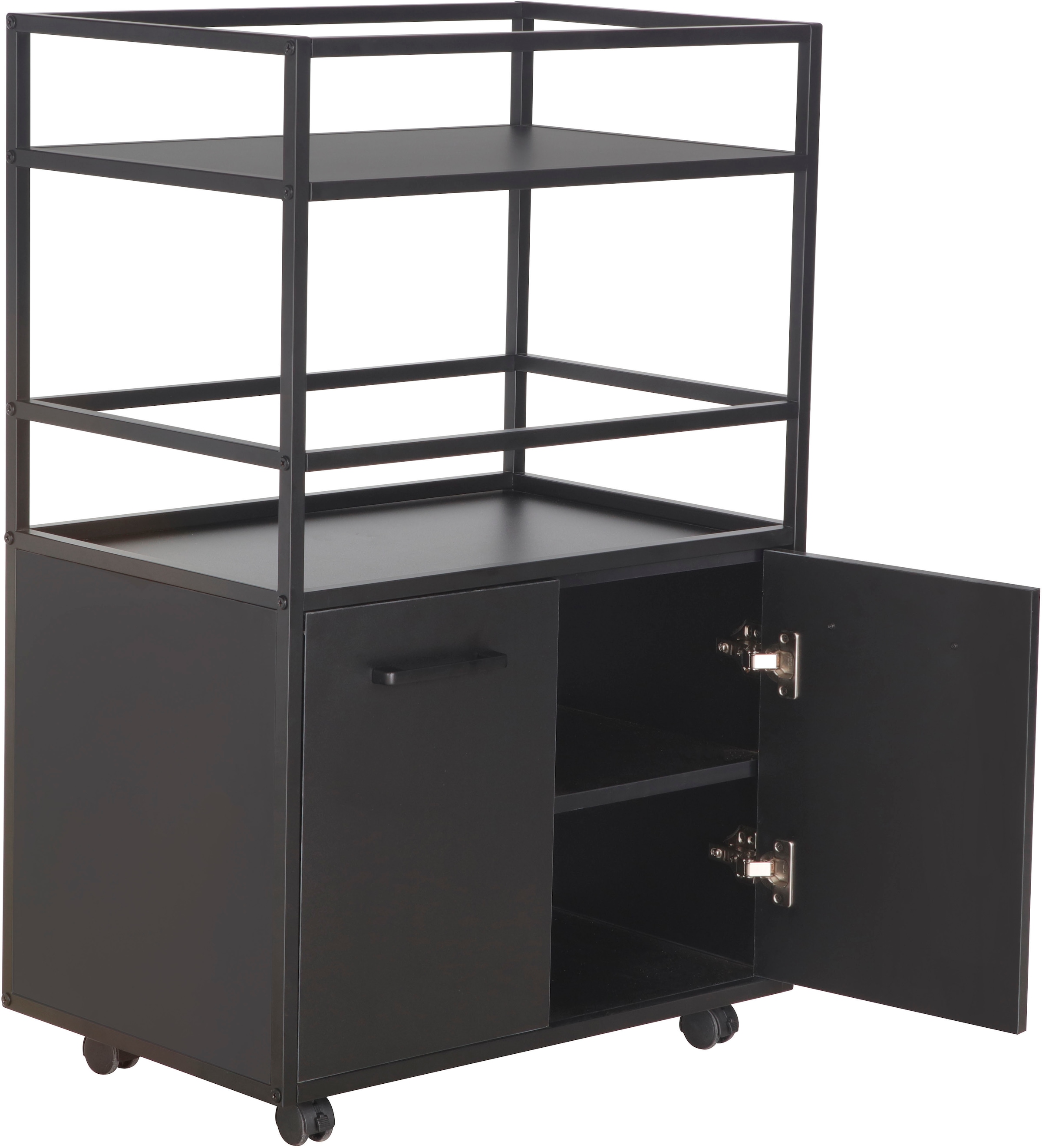 Home affaire Armoire de bar »Perth« 1 cuis tlg. Bar avec 2 portes & compartiment ouvert - (L/P/H) 60/40/94 cm