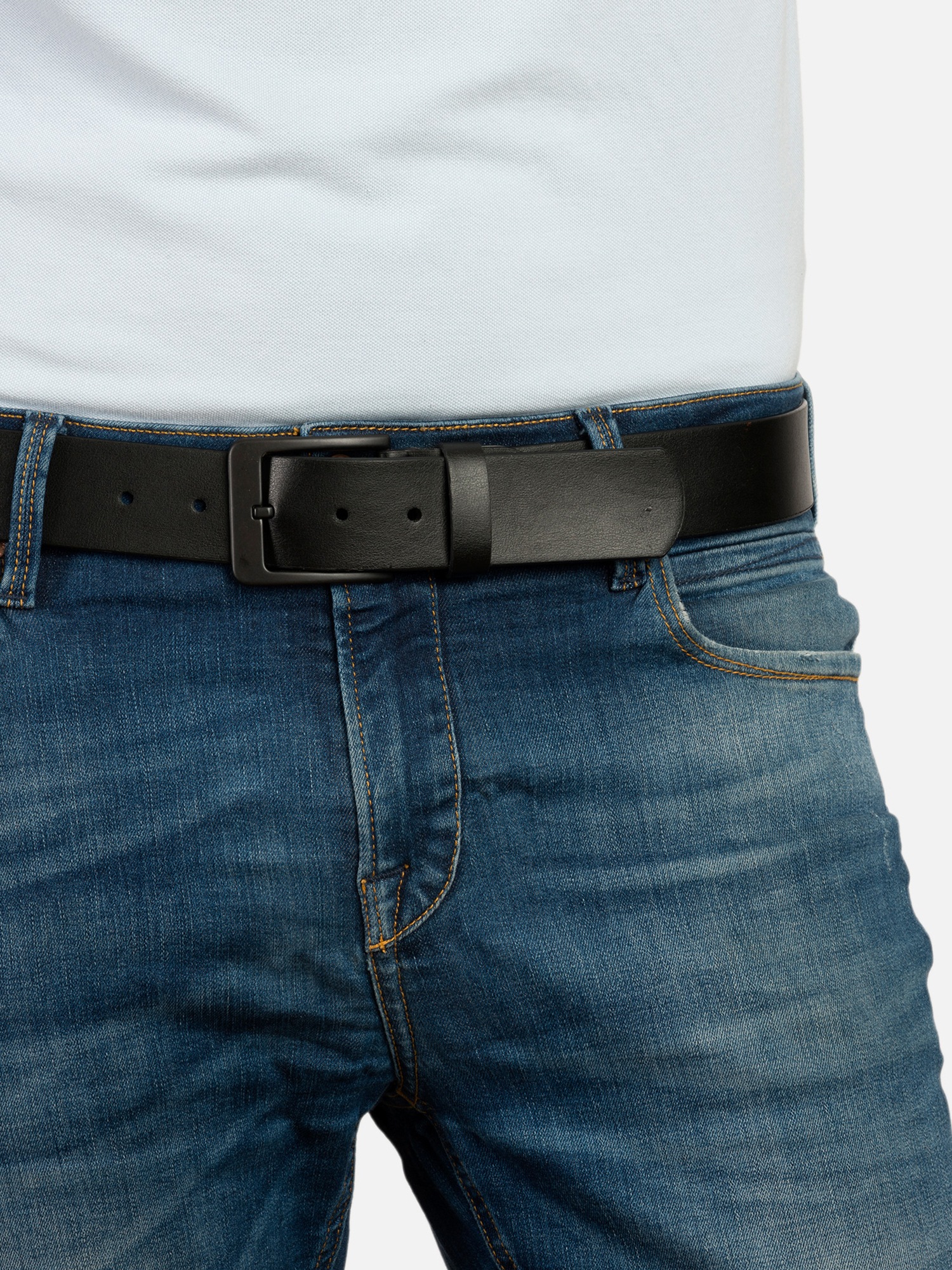 MONTI Ceinture en cuir »ATLANTA« mit dunkler Schliesse