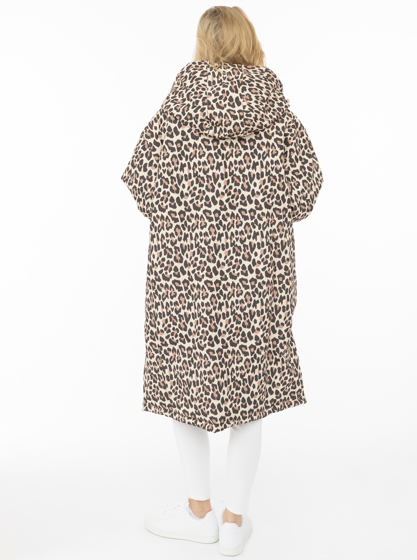 Zwillingsherz Kurzmantel »"Oversize Windjacke ZH"« seitliche Taschen, Kapuze, Reissverschluss, Teddy Futter, Oversized