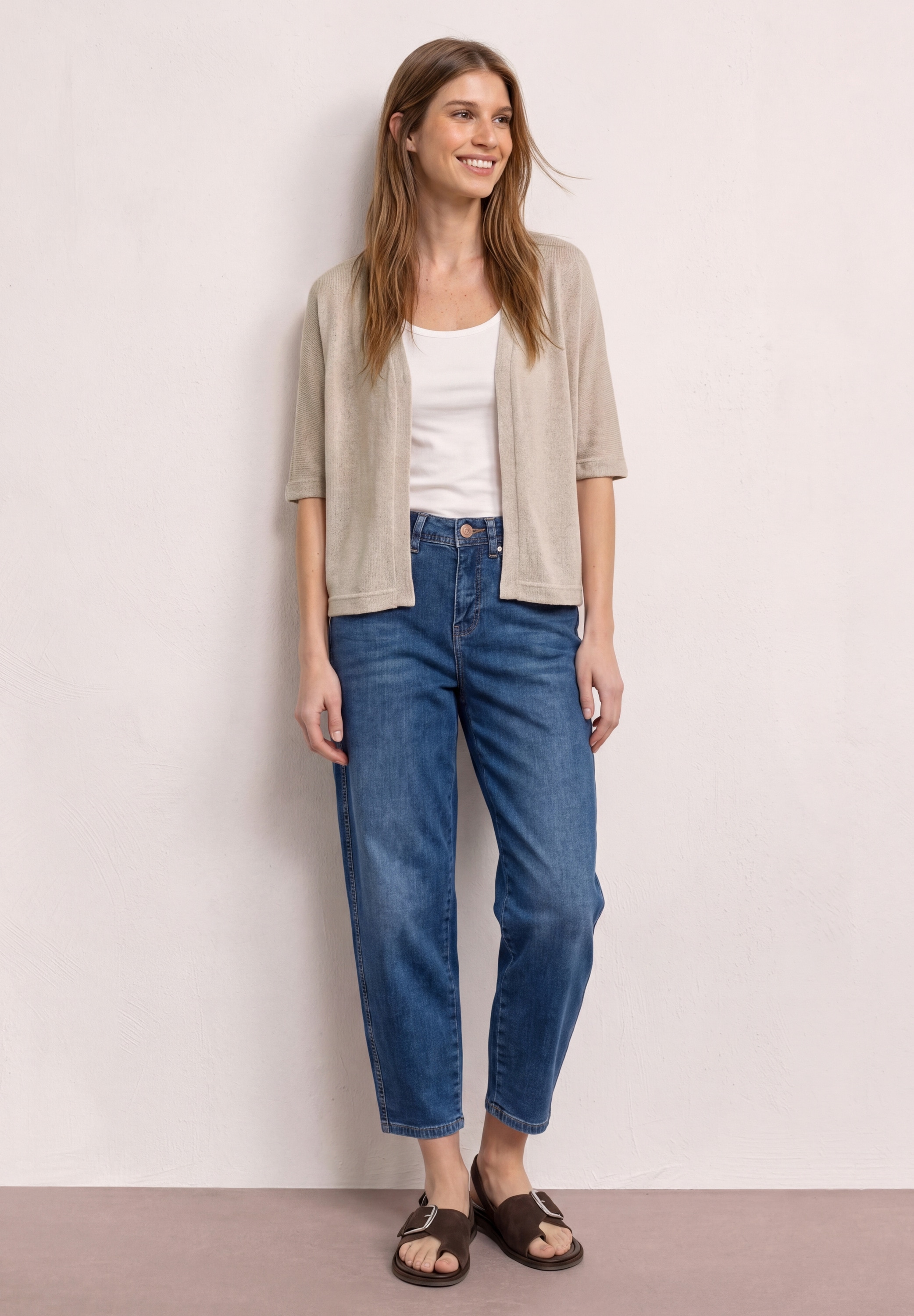 STREET ONE Veste en tricot Veste manches courtes style tricot avec paillettes