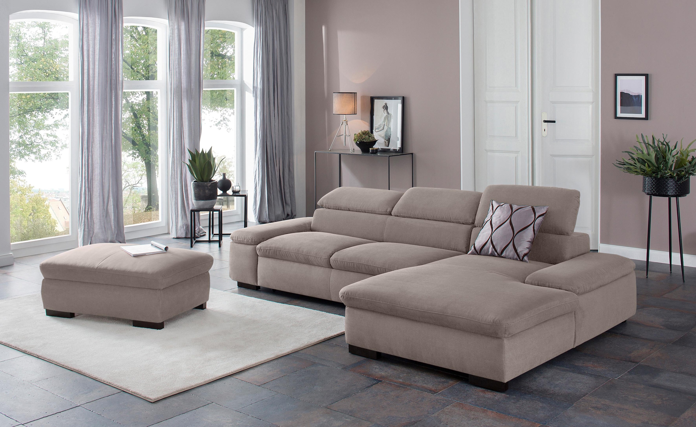 Home affaire Tabouret de rangement »Alberto« gross, mit Stauraum