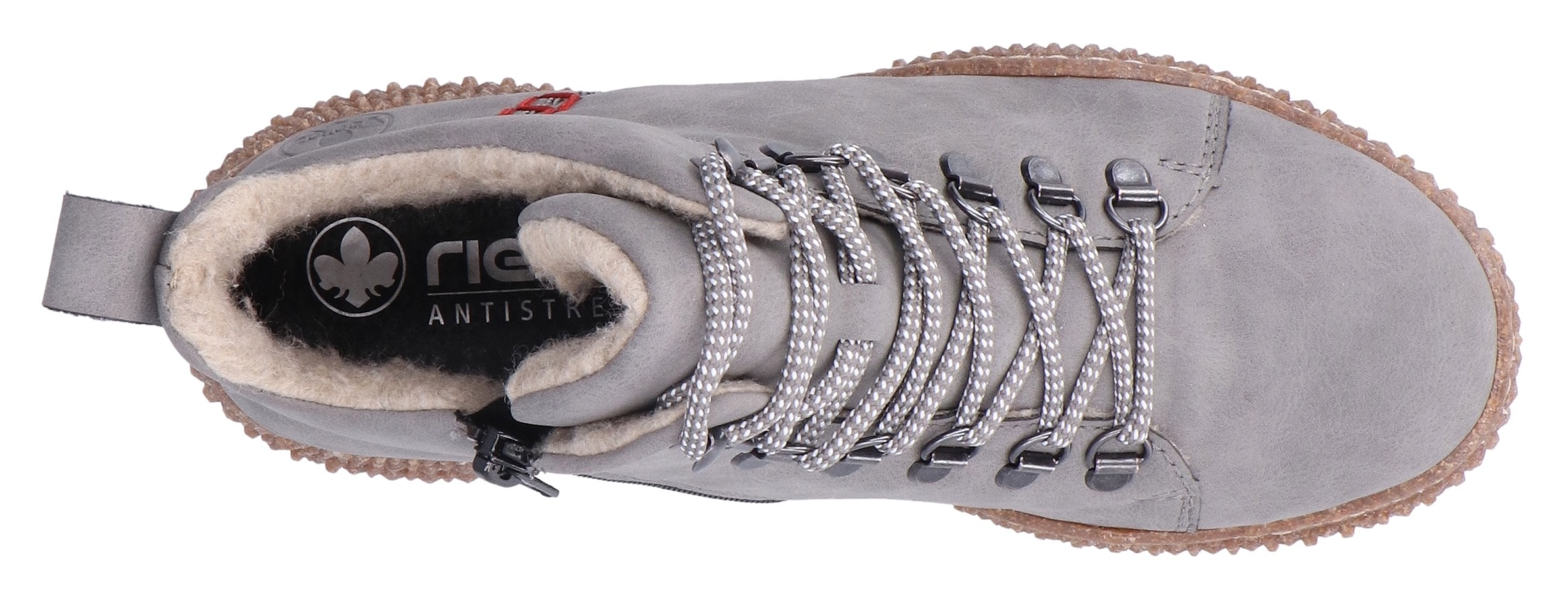 Rieker Winterboots  Schnürboots, Stiefelette, Profilsohle, mit Anziehlasche