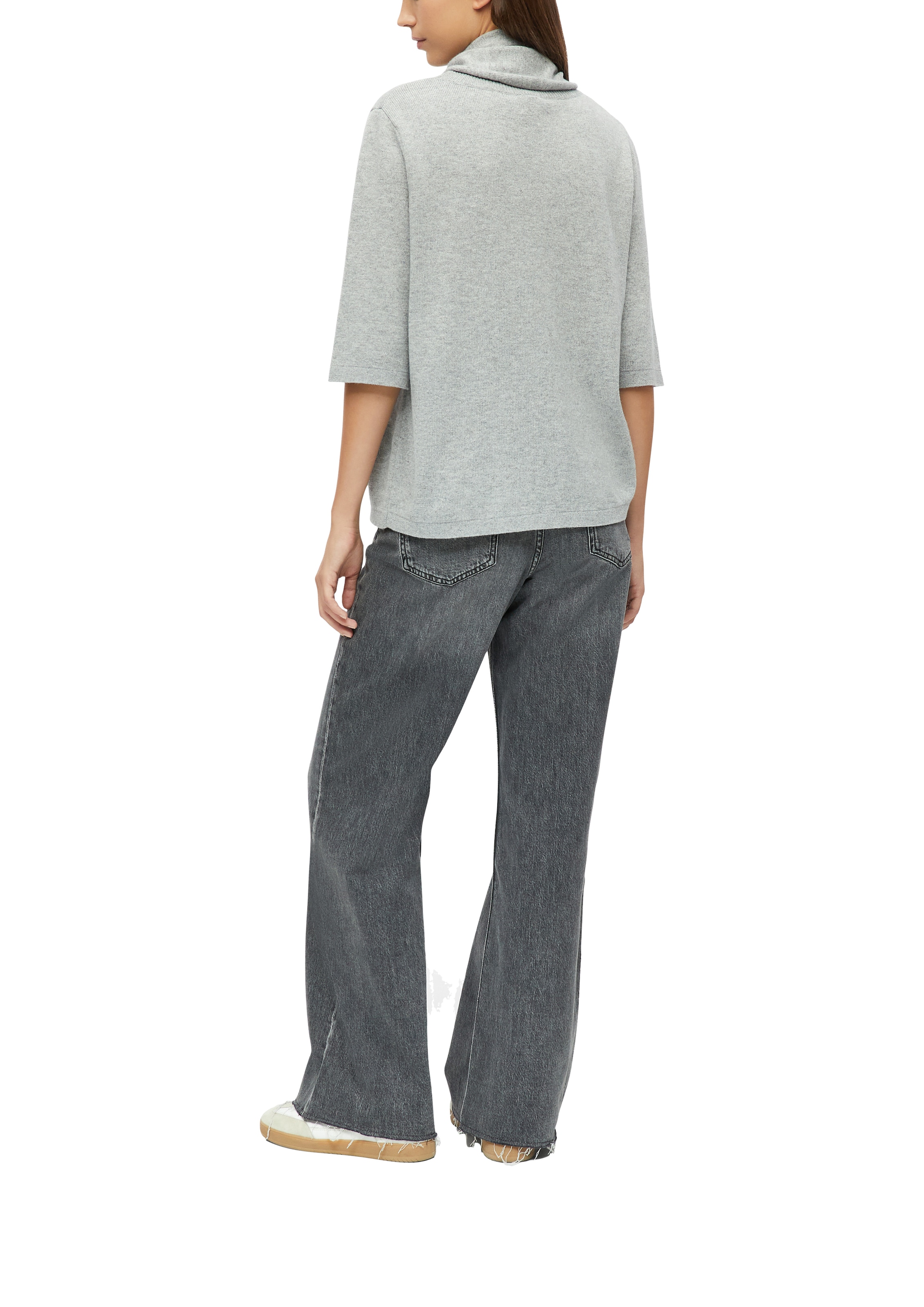 s.Oliver Pull en tricot 3/4-Arm / mit Woll-Schal / Viskose-Wolle