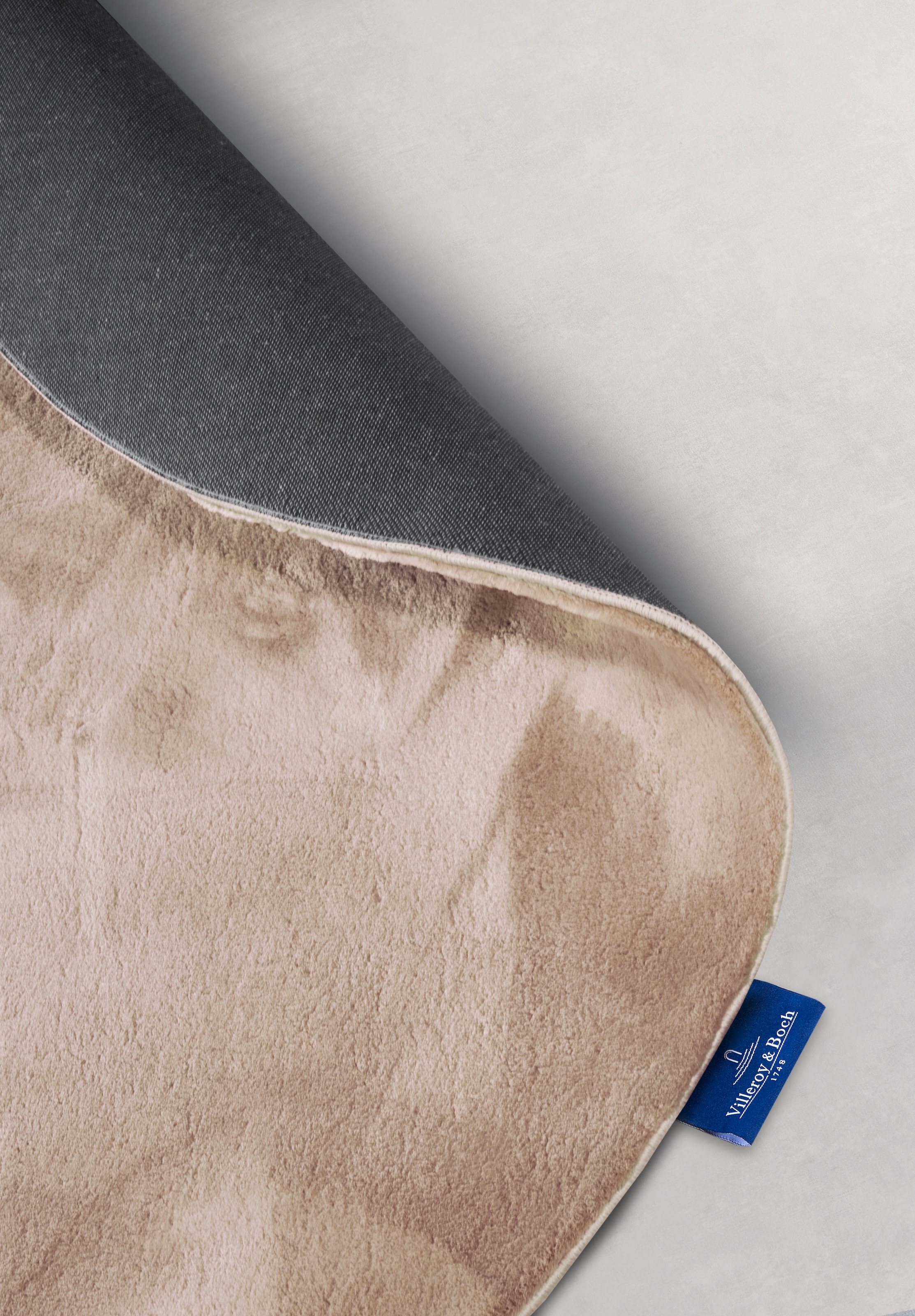 Villeroy & Boch Teppich »Leon« rund 15 mm Höhe Langflor, Shaggy, einfarbig, flauschig, weich, glänzend, modern, uni