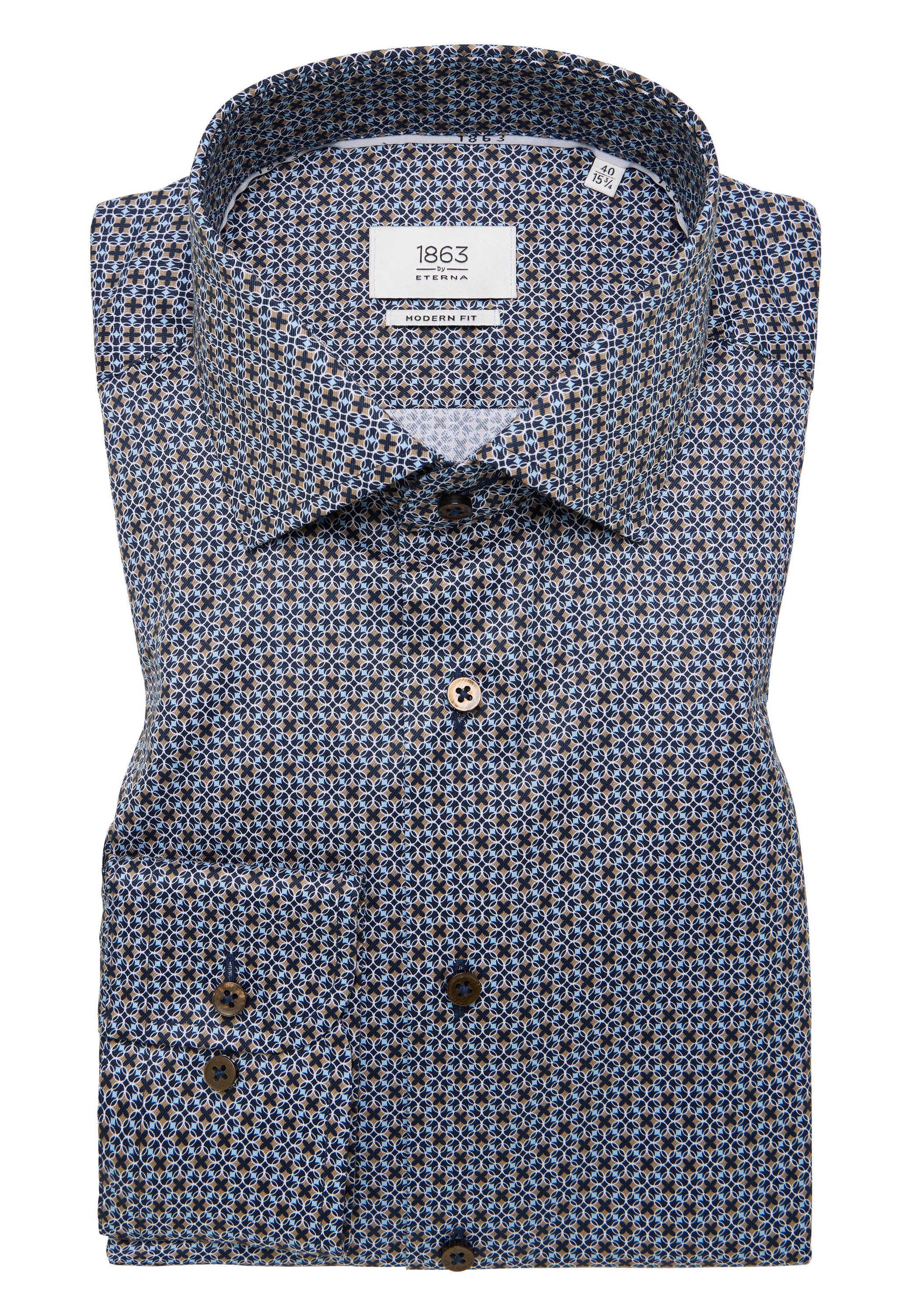 Eterna Langarmhemd »MODERN FIT« NON IRON (bügelfrei)