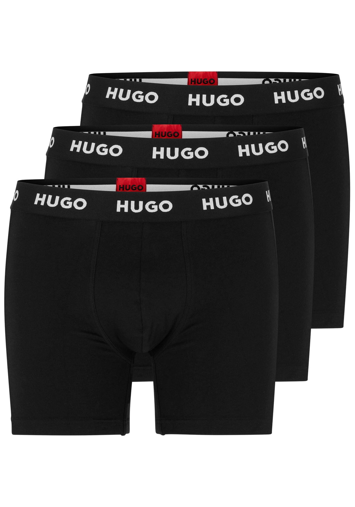 HUGO Underwear Boxer »BOXERBR TRIPLET PACK« 3 Stk. mit HUGO Logo-Elastikbund