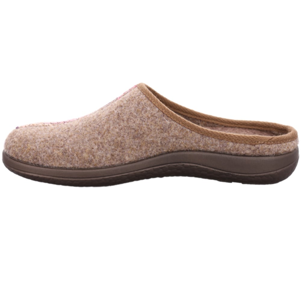 Rohde Chausson »Bari«  mule, chausson d'intérieur, sabot, chaussure à enfiler avec broderie cœur
