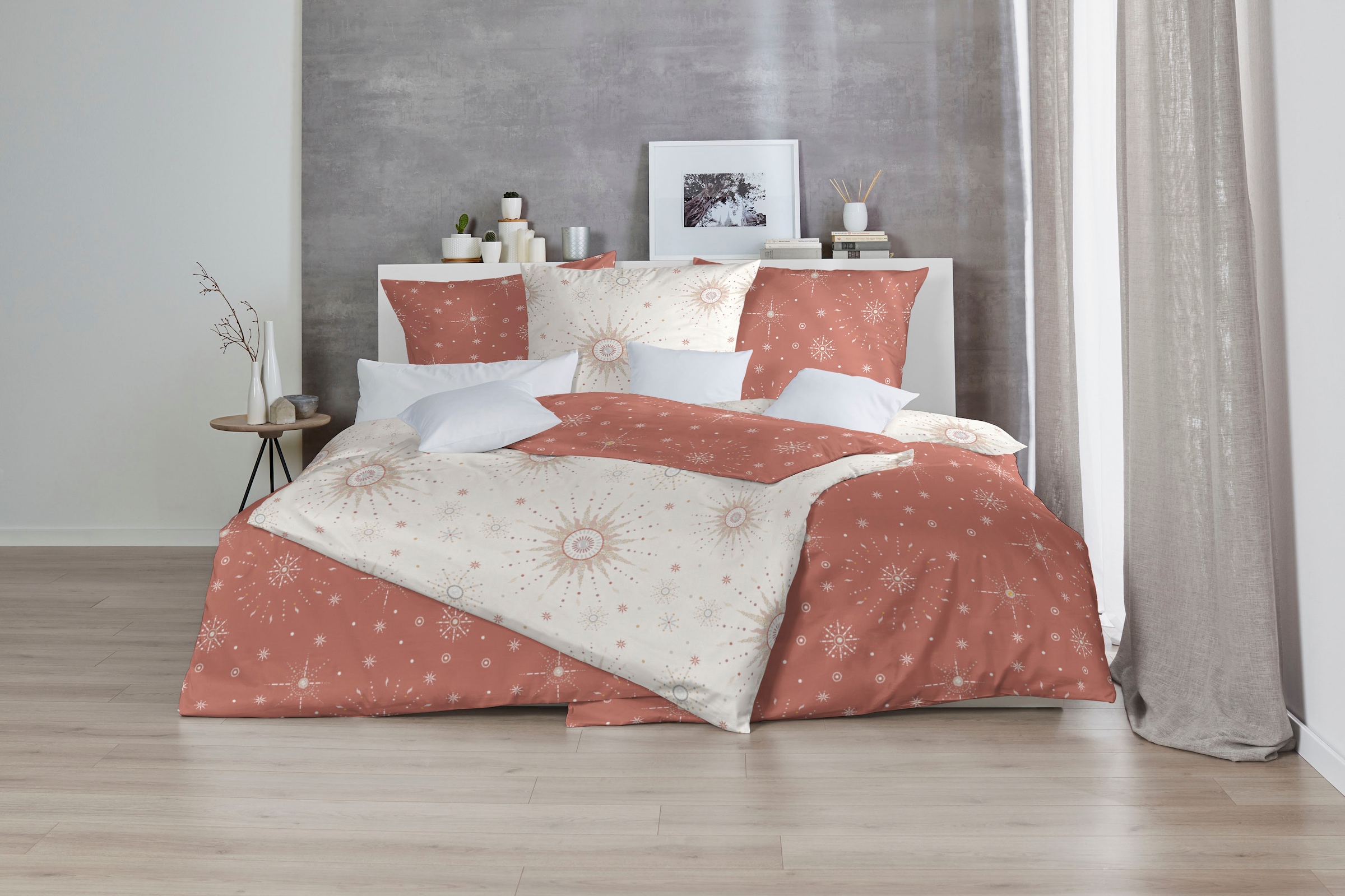 Primera Bettwäsche »Mako-Satin-Bettwäsche Milky Way« 2 Stk. Mit dem Trendsymbol 2021/2022