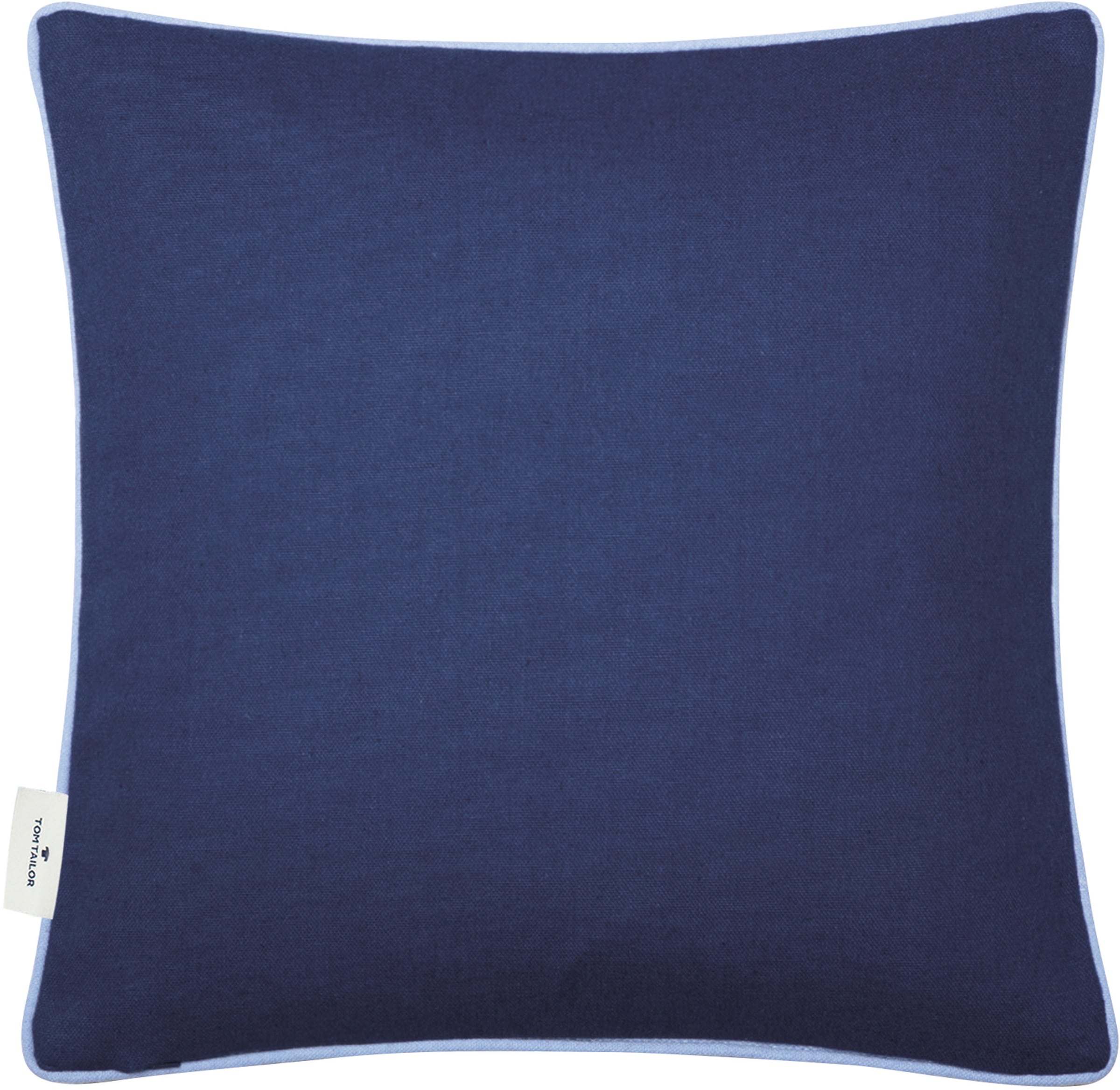TOM TAILOR HOME Dekokissen »Dove Signature« mit Paspel, Kissenhülle ohne Füllung, 1 Stück