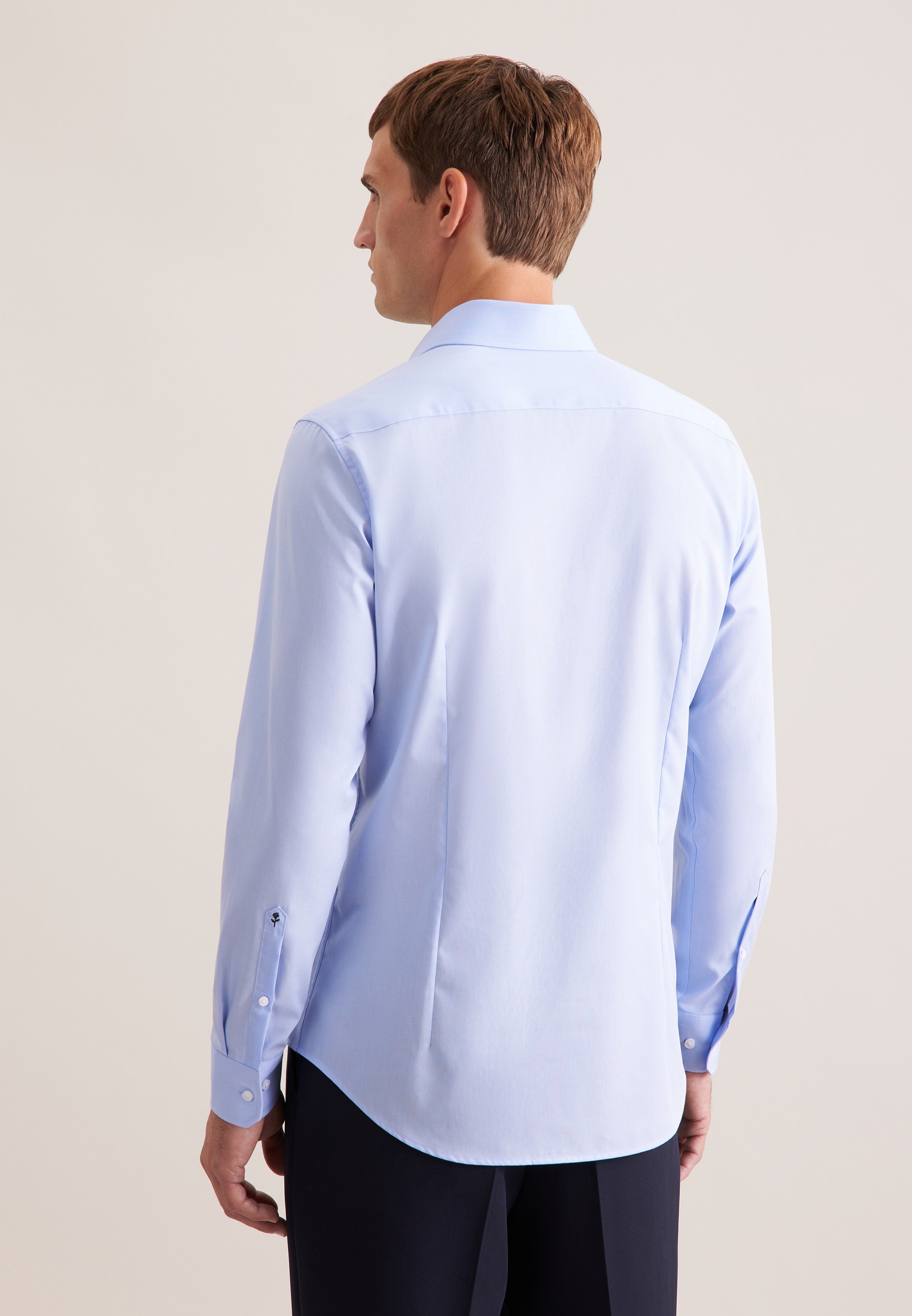 seidensticker Chemise d'affaires »Schwarze Rose« Slim 1/1 col Kent extra long uni