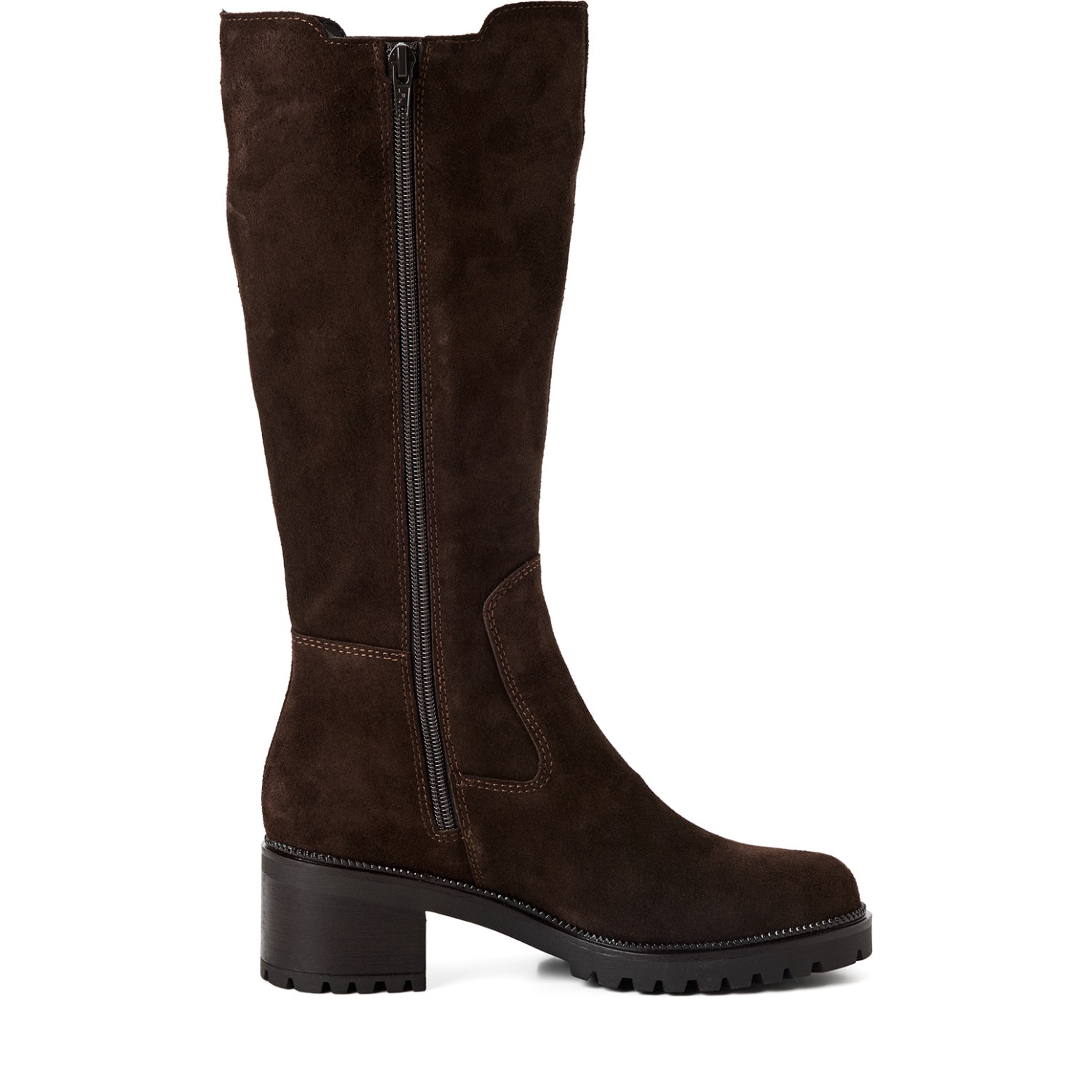 Tamaris Bottes  Blockabsatz, Langschaftstiefel, Businessstiefel mit T-Logoprägung