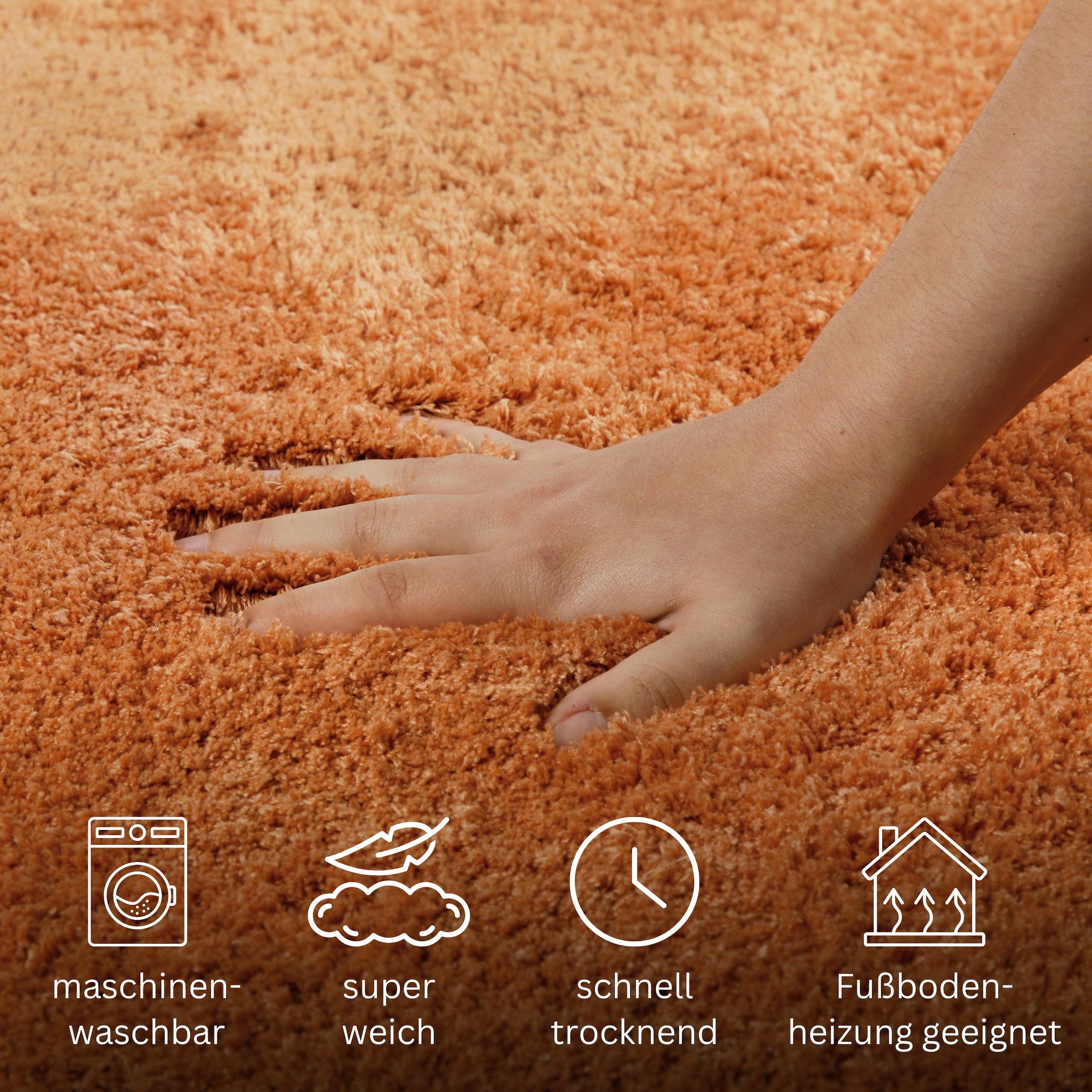 GOODproduct Tapis de bain »Kaarin« Höhe 30 mm Badteppich, getuftet, flauschig, hochflor, grosse Farbauswahl