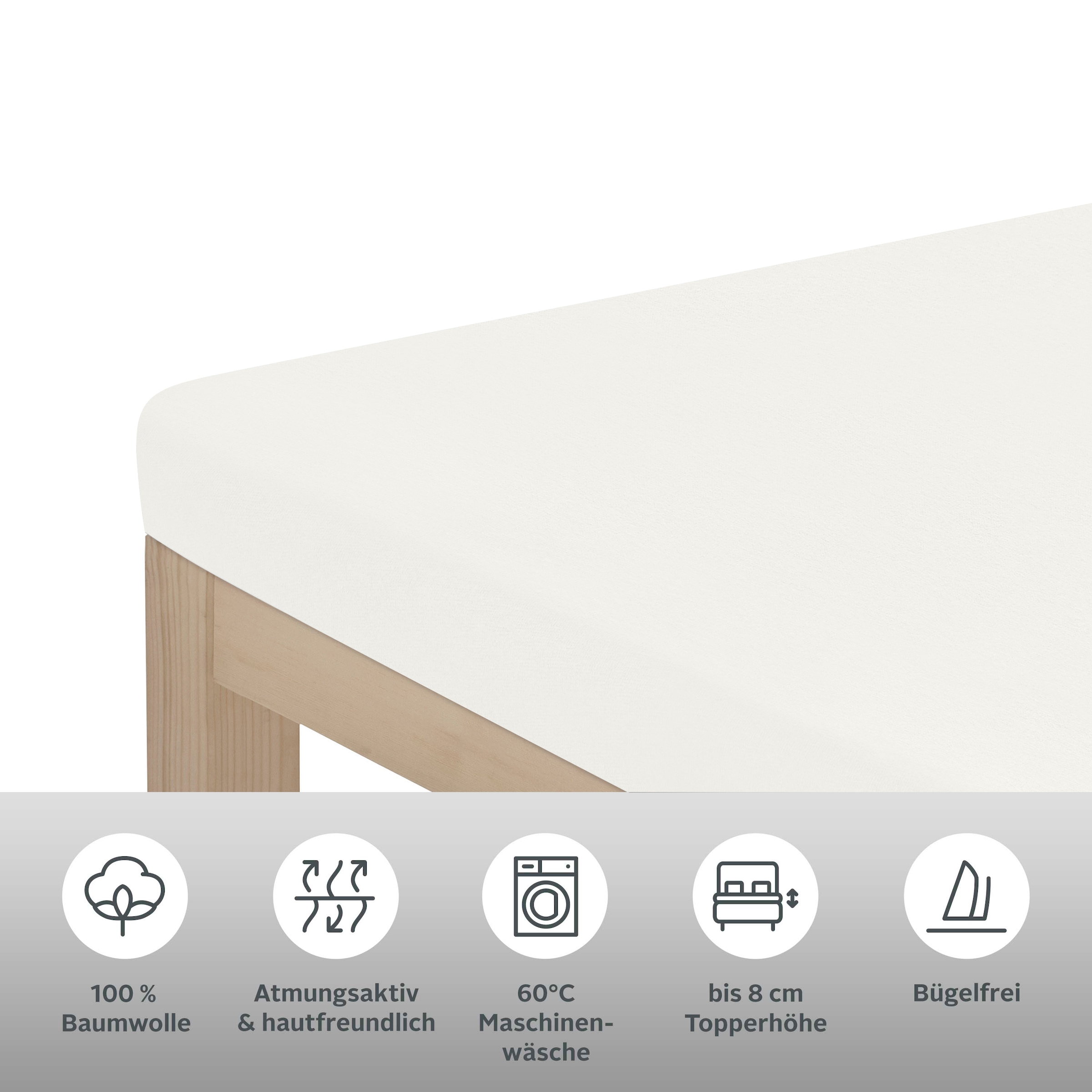GOODproduct Draps de lit »Physalis Topper COMFORT« bis 10 cm Höhe, Bettlaken, Laken, in Comfort & Premium Qualität