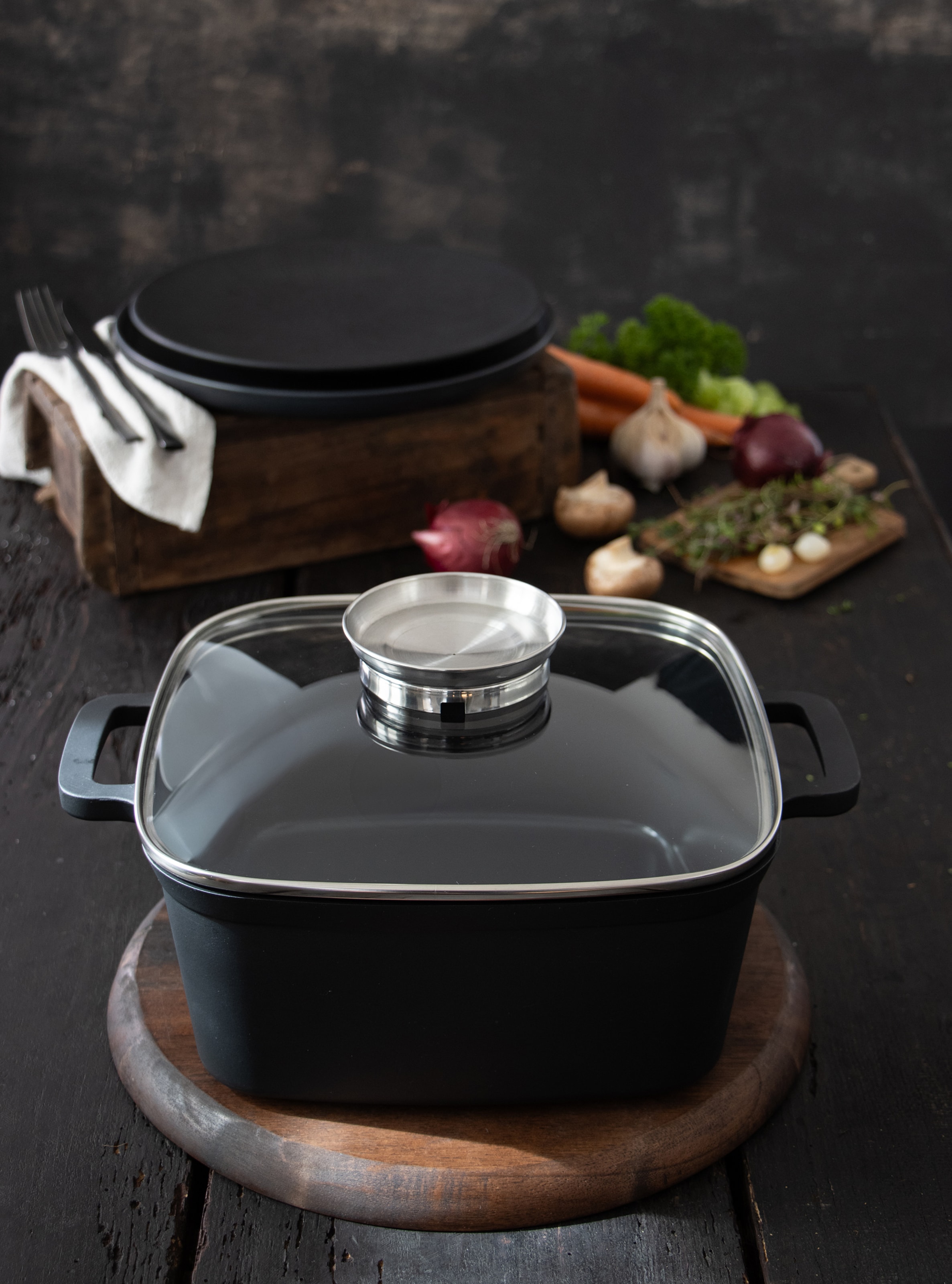 Elo Basic Rôtissoire »Multifunktionstopf-Set Cubus« Set, 4 cuis tlg.