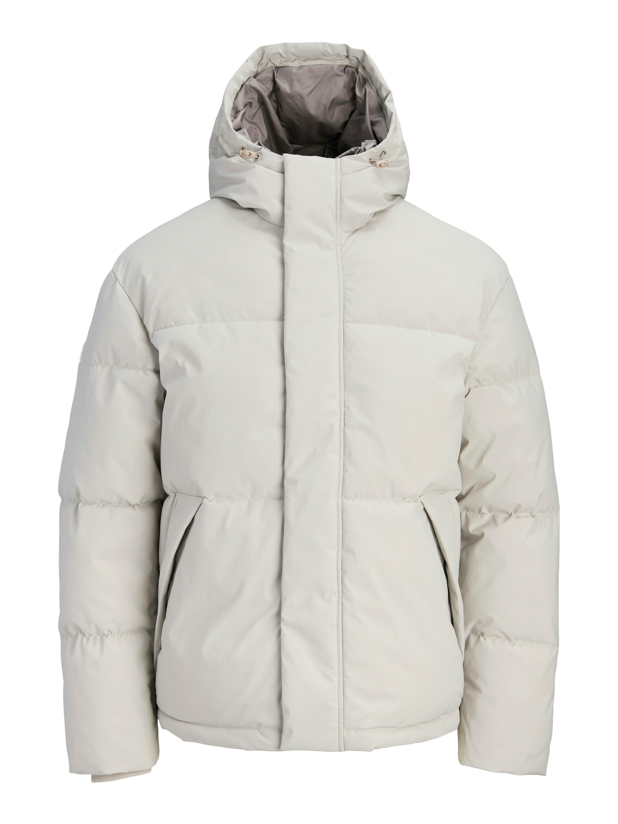 Jack & Jones Veste matelassée »JJESOHO PUFFER HOOD AW26 SN« avec capuche fibre synthétique, coupe régulière
