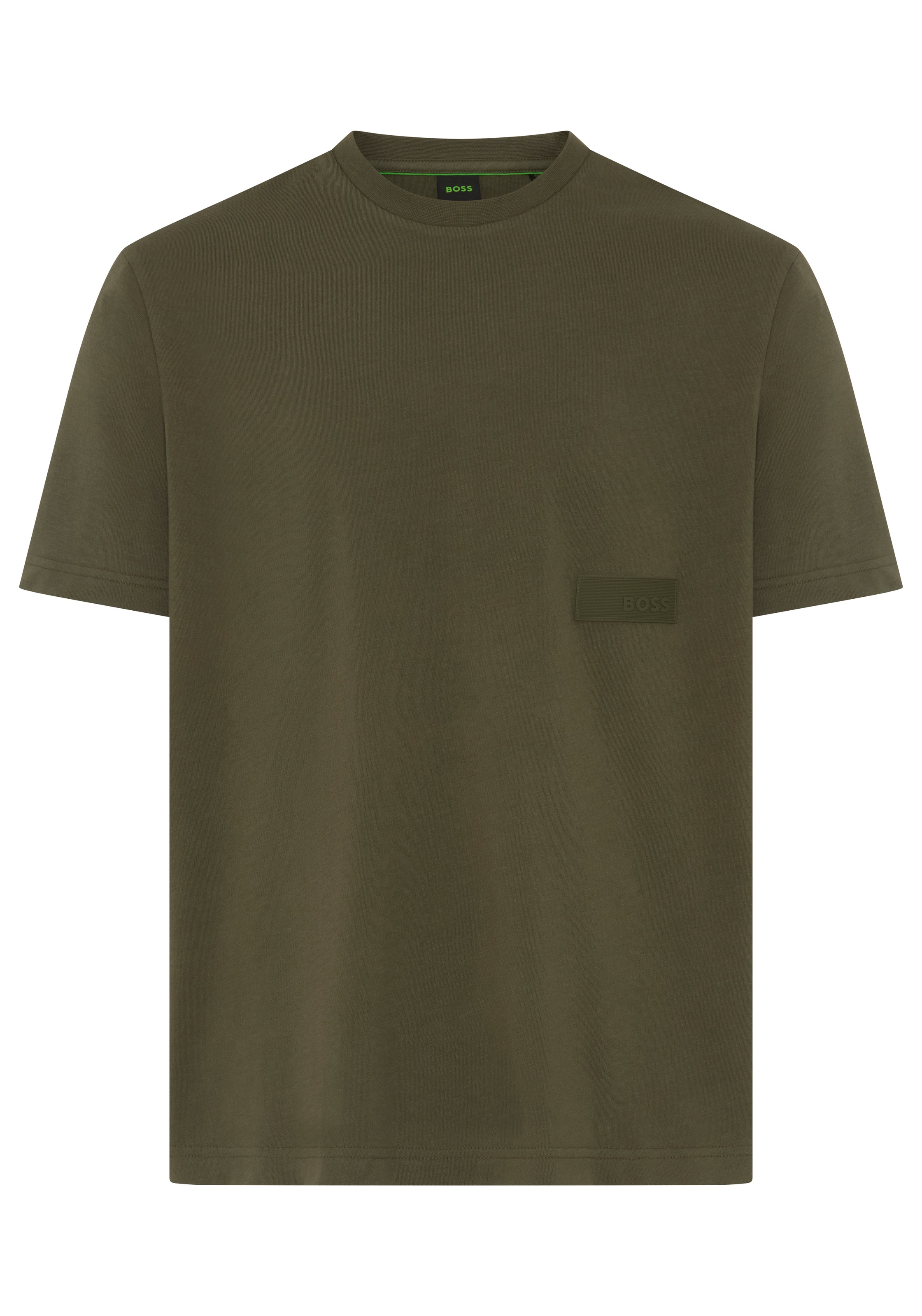 BOSS GREEN T-shirt »TS Structure« Rundhalsausschnitt, Relaxed Fit, Logo-Patch