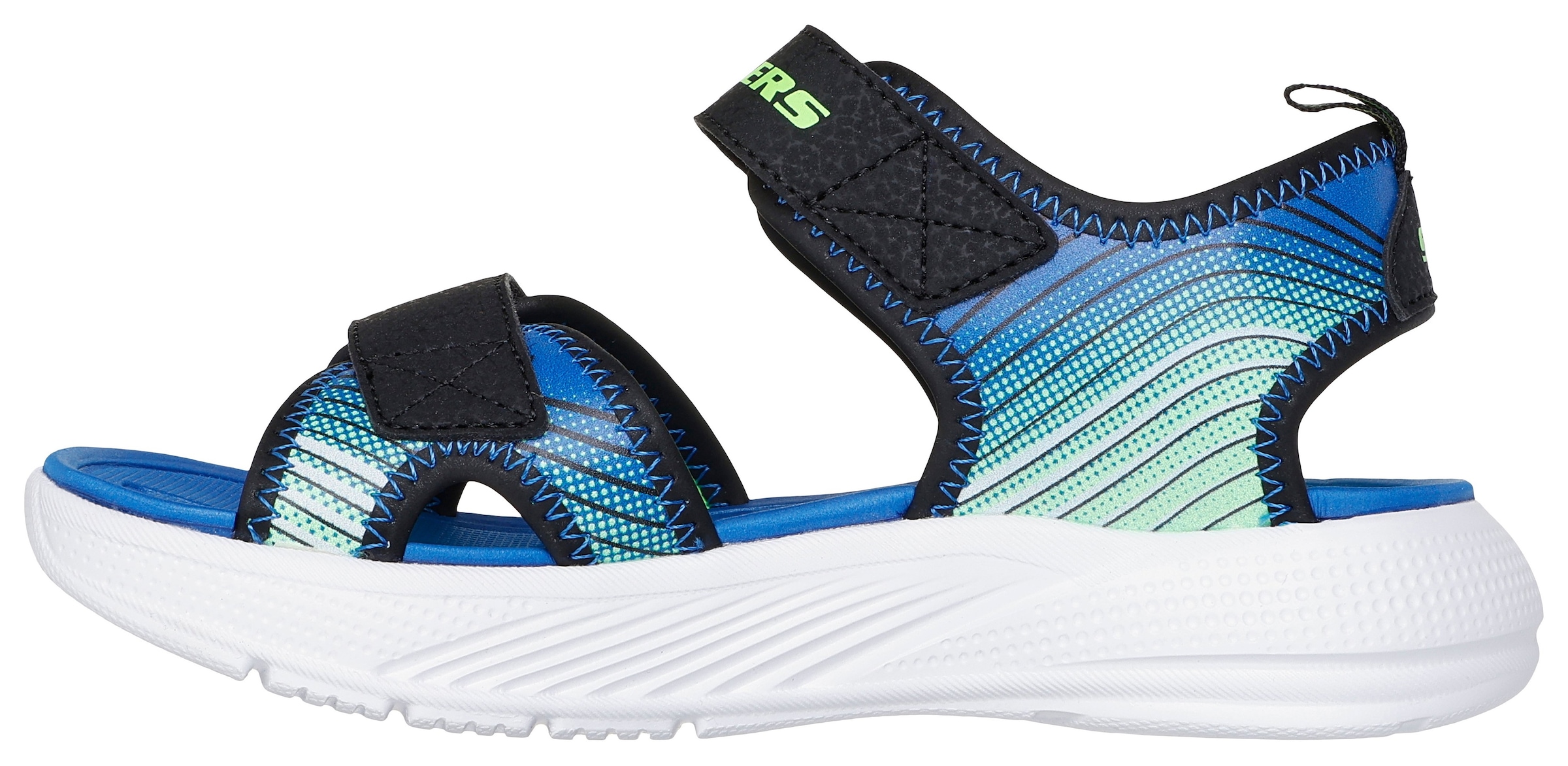 Skechers Sandale »MICROSPEC-SPLASH«  , leichte Sandale mit Klettverschluss, Grössenschablone zum Download