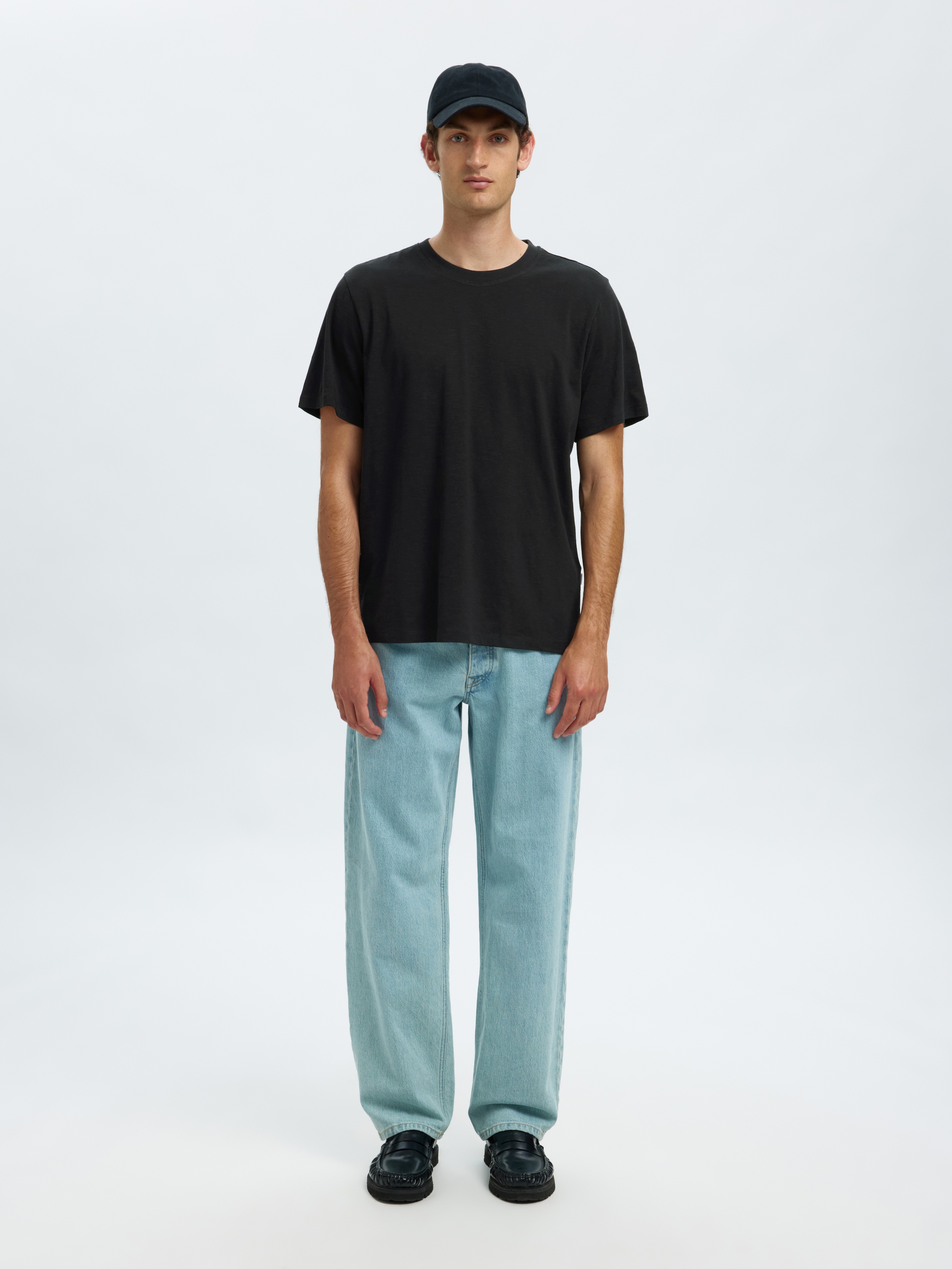 SELECTED HOMME T-shirt à manches courtes »SLHASPEN SLUB SS O-NECK«