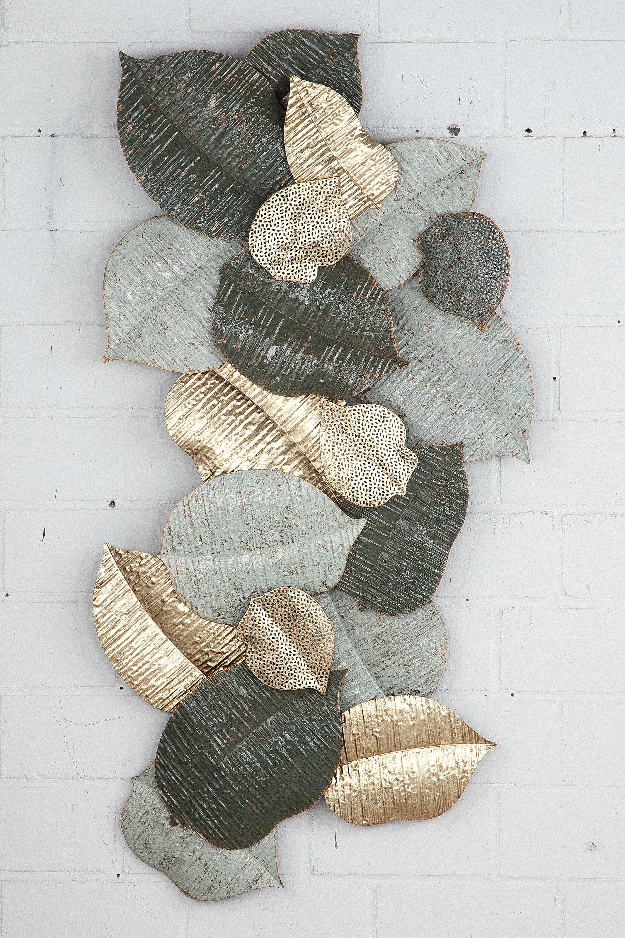 Casablanca by Gilde Objet de décoration murale »Wandrelief Blätterregen«