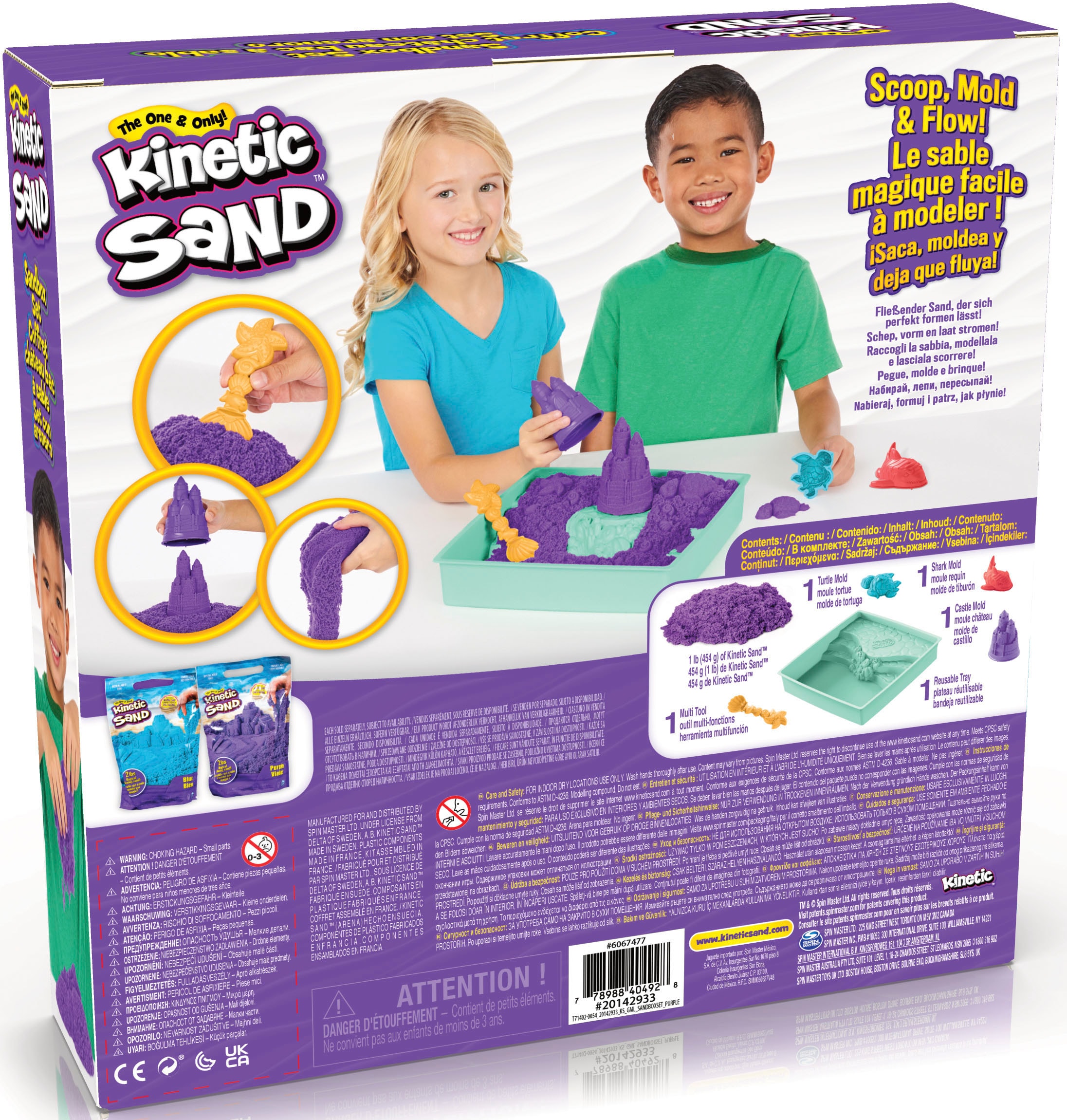 Spin Master Kreativset »Kinetic Sand - Box 454 g - Lila«