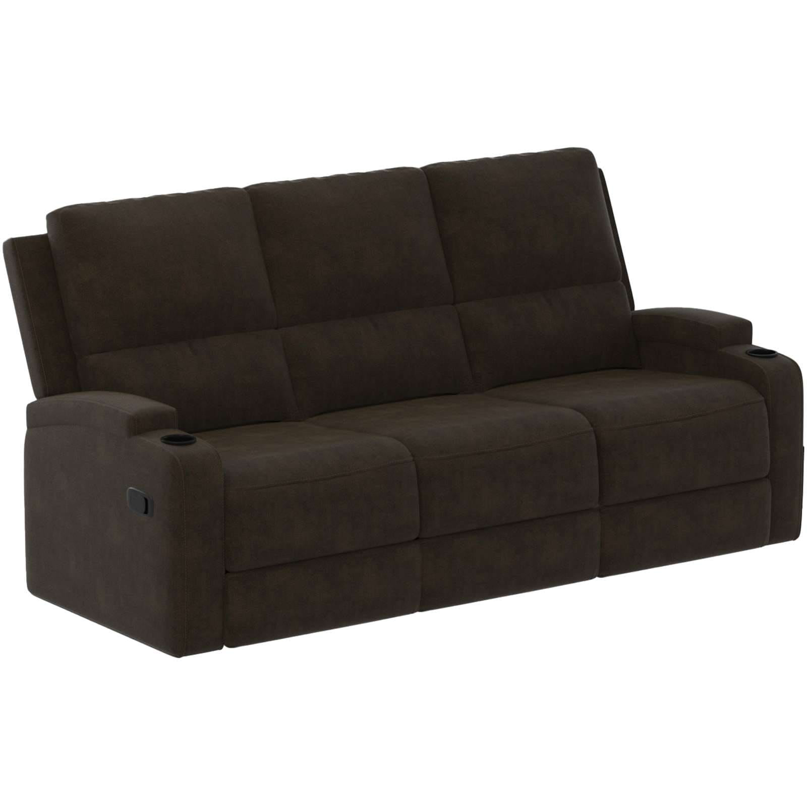 GOODproduct 3-Sitzer »NAPORI Microfaser, Multimediasofa, Kinosessel XXL« Kinosofa mit 2 x Relaxfunktion und Getränkehalter